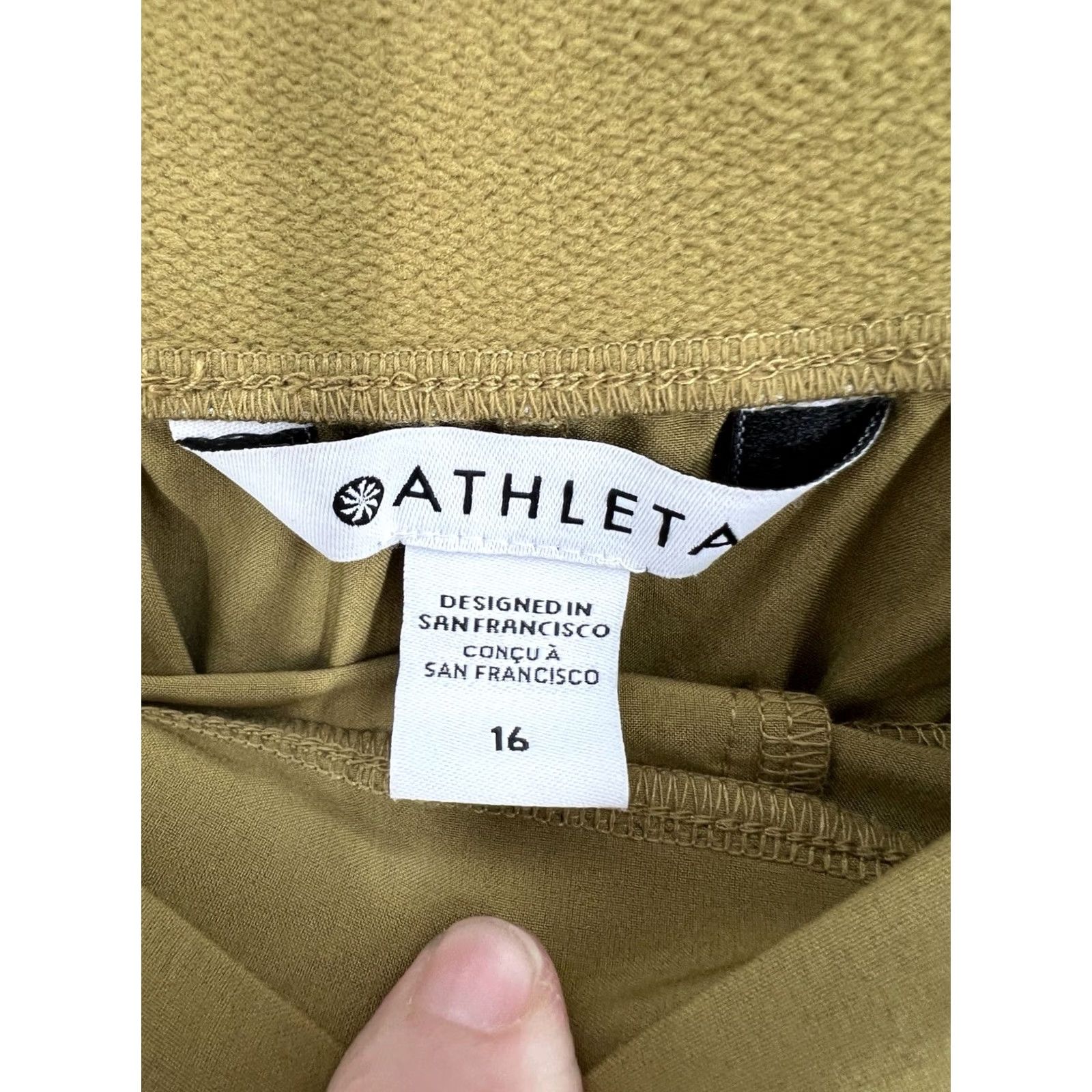 Athleta ATHLETA Brooklyn Heights Vienna Slim Pants Size 16 Jogger Women's Sl﻿im Tapered Pockets Yellow Athleisure Activewear Size 38" / US 16 / IT 52 - 2 Thumbnail