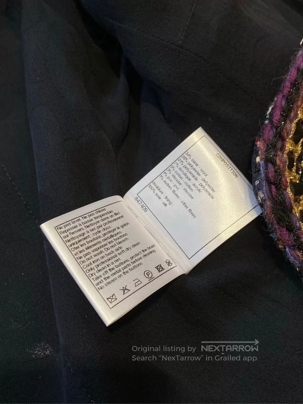 Chanel Chanel 21A Castle Berry Embroidered Jacket. Size US L / EU 52-54 / 3 - 9 Thumbnail