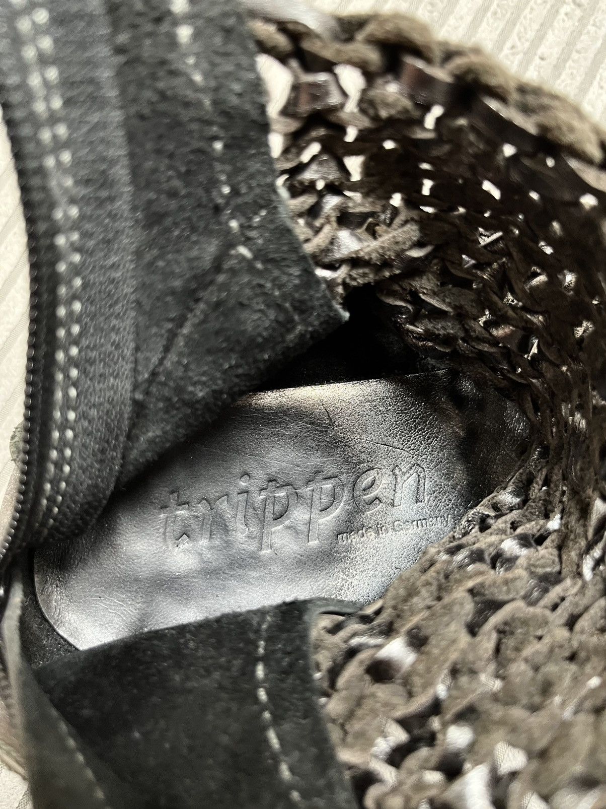 Trippen Trippen Leather Avant Garde Mesh Zip Boots 90s Size US 9 / IT 39 - 20 Thumbnail
