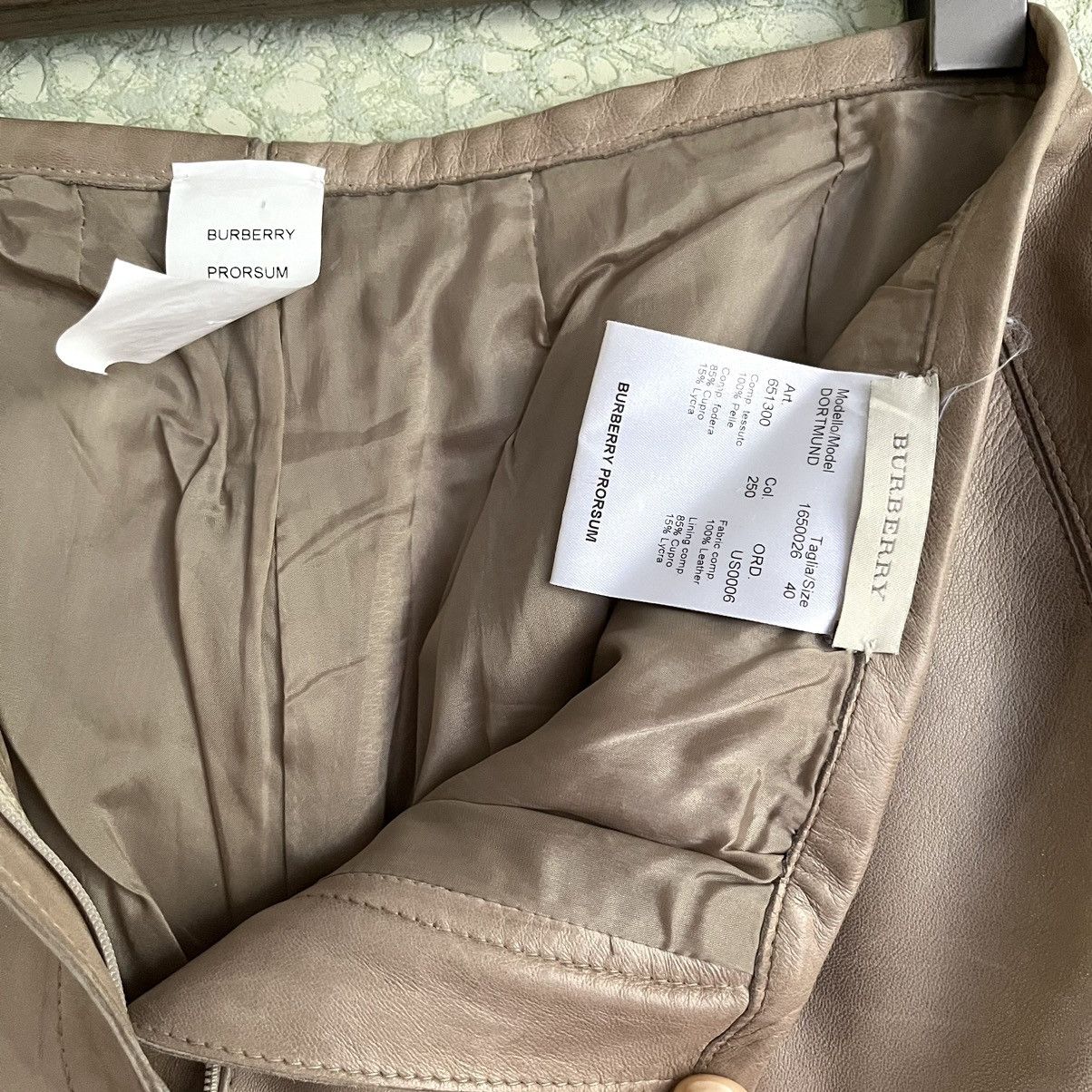 Burberry × Burberry Prorsum Roberto Menichetti AW00 Leather Trousers Size 27" / US 4 / IT 40 - 9 Thumbnail