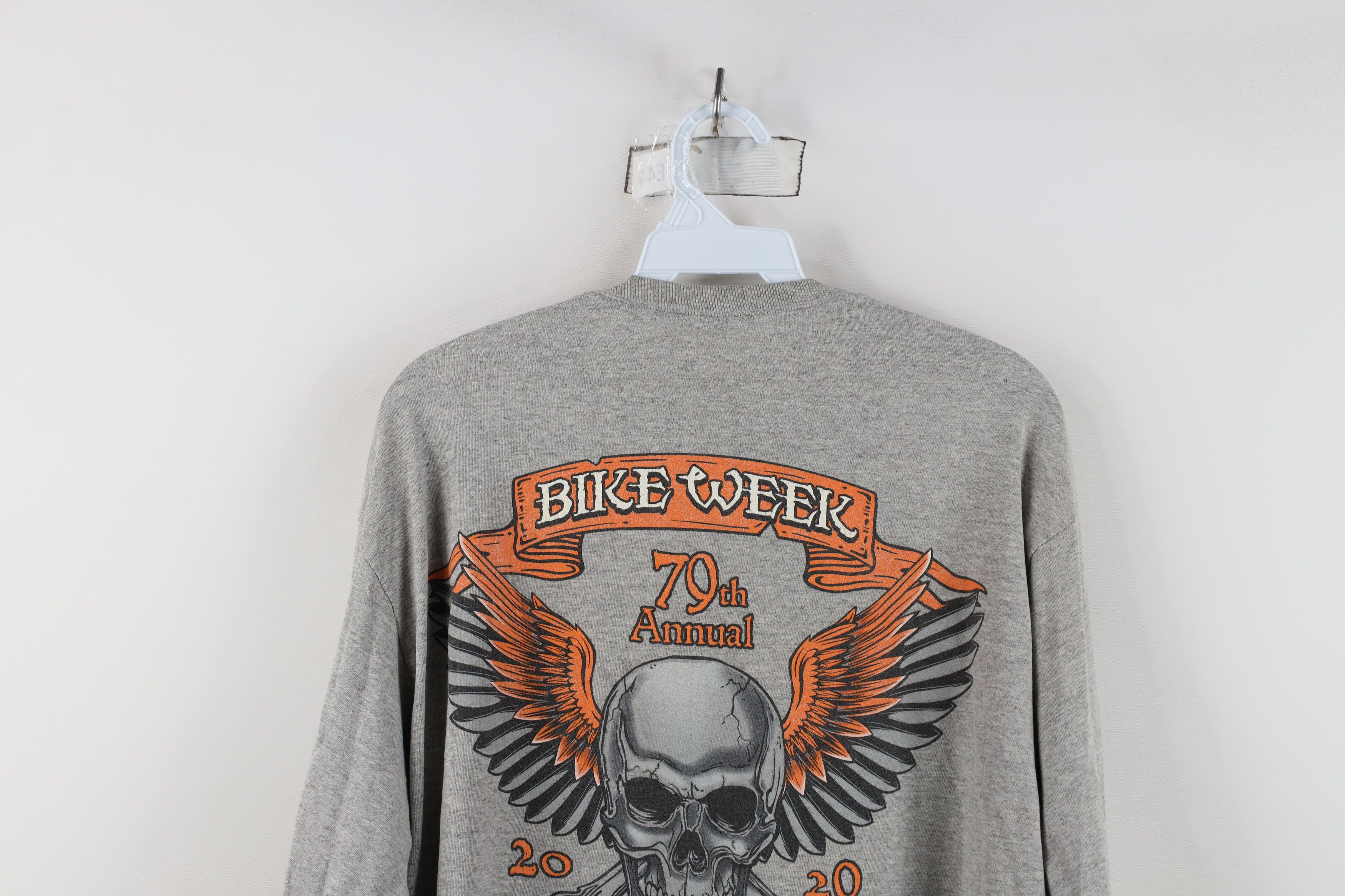 Vintage Y2K Beach Bike Week Skull Crossbones Long Sleeve Shirt Size US L / EU 52-54 / 3 - 14 Thumbnail