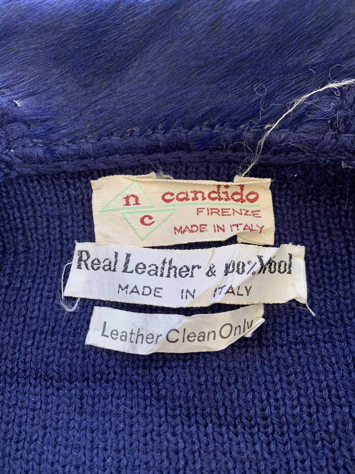 Japanese Brand N C Candido Firenze Real Leather & Wool Jacket Size US S / EU 44-46 / 1 - 12 Thumbnail