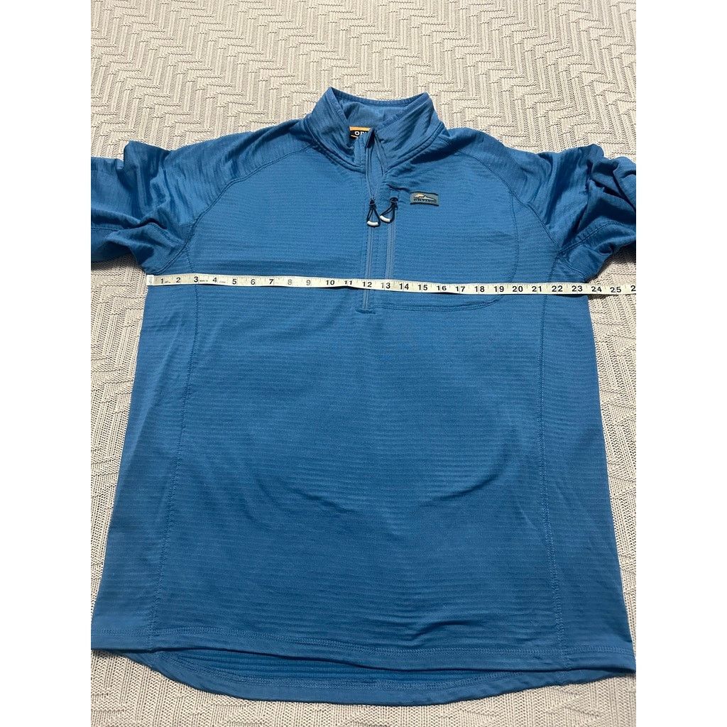 Orvis Orvis blue ribbed quarter zip pullover size L Size US L / EU 52-54 / 3 - 6 Thumbnail