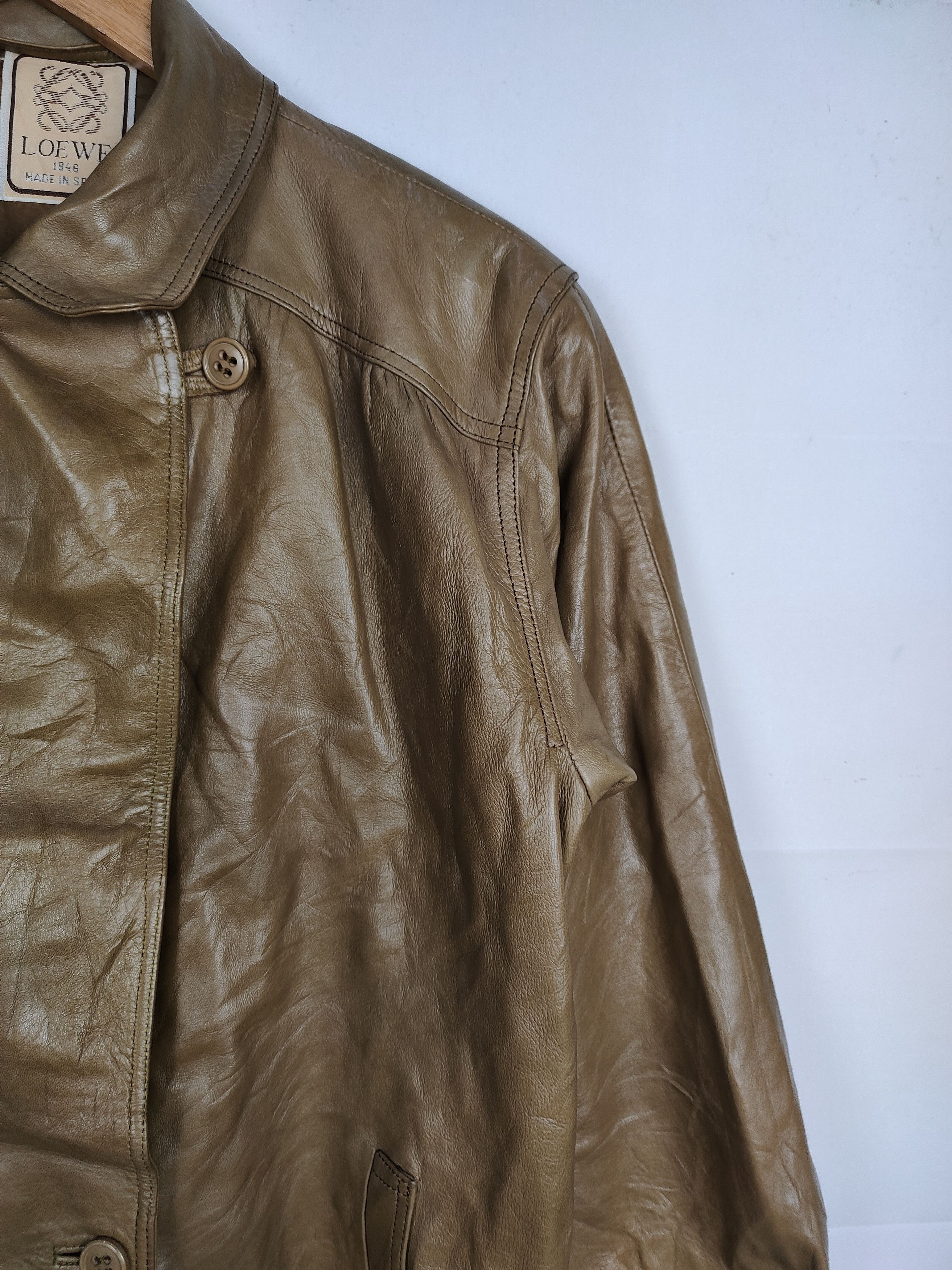 Loewe Vintage Loewe Made In Spain Leather Jacket Size US M / EU 48-50 / 2 - 3 Thumbnail