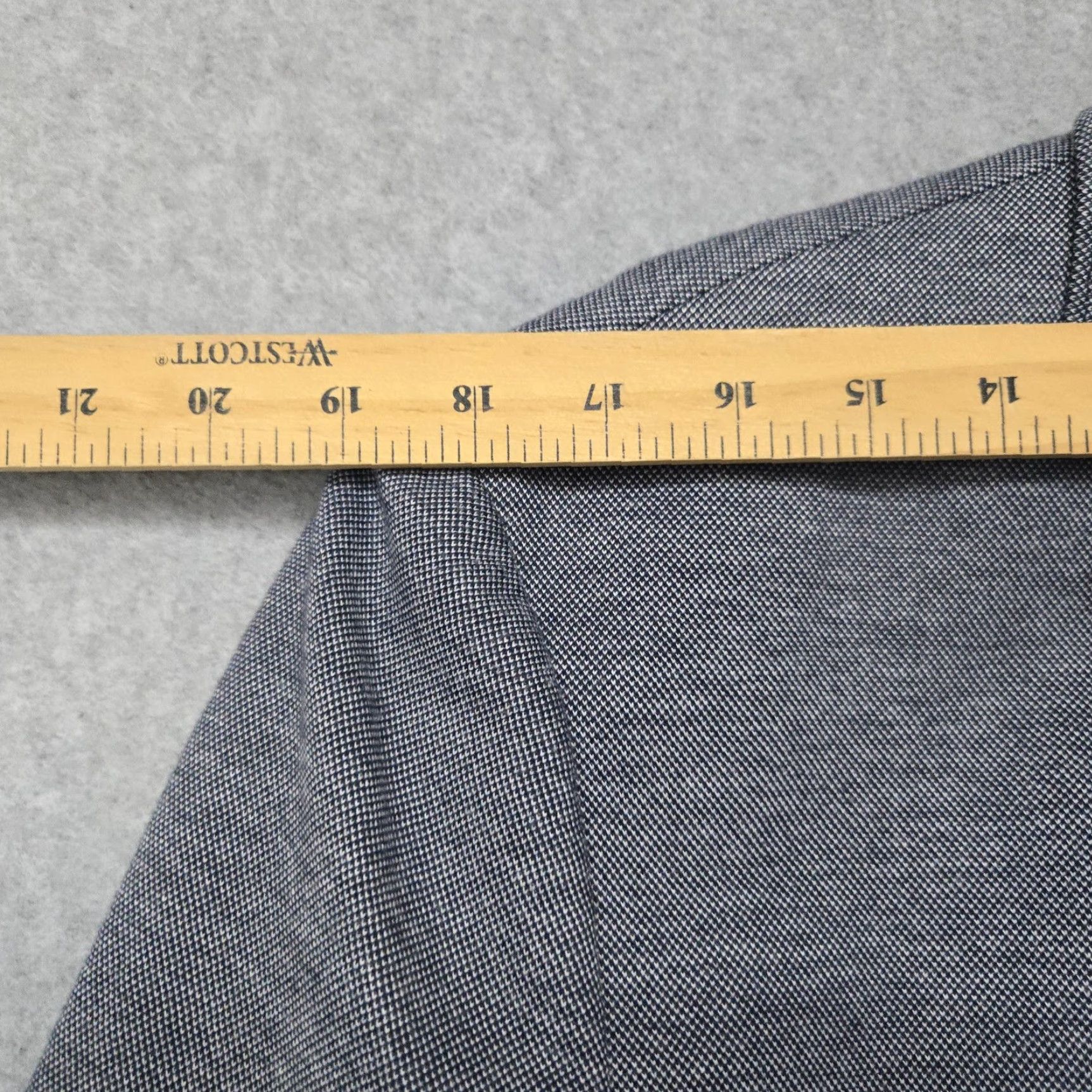 Express Express Photographer Blazer Mens 40 Regular Gray Fitted Sport Coat Jacket Two Button Size 40R - 6 Thumbnail
