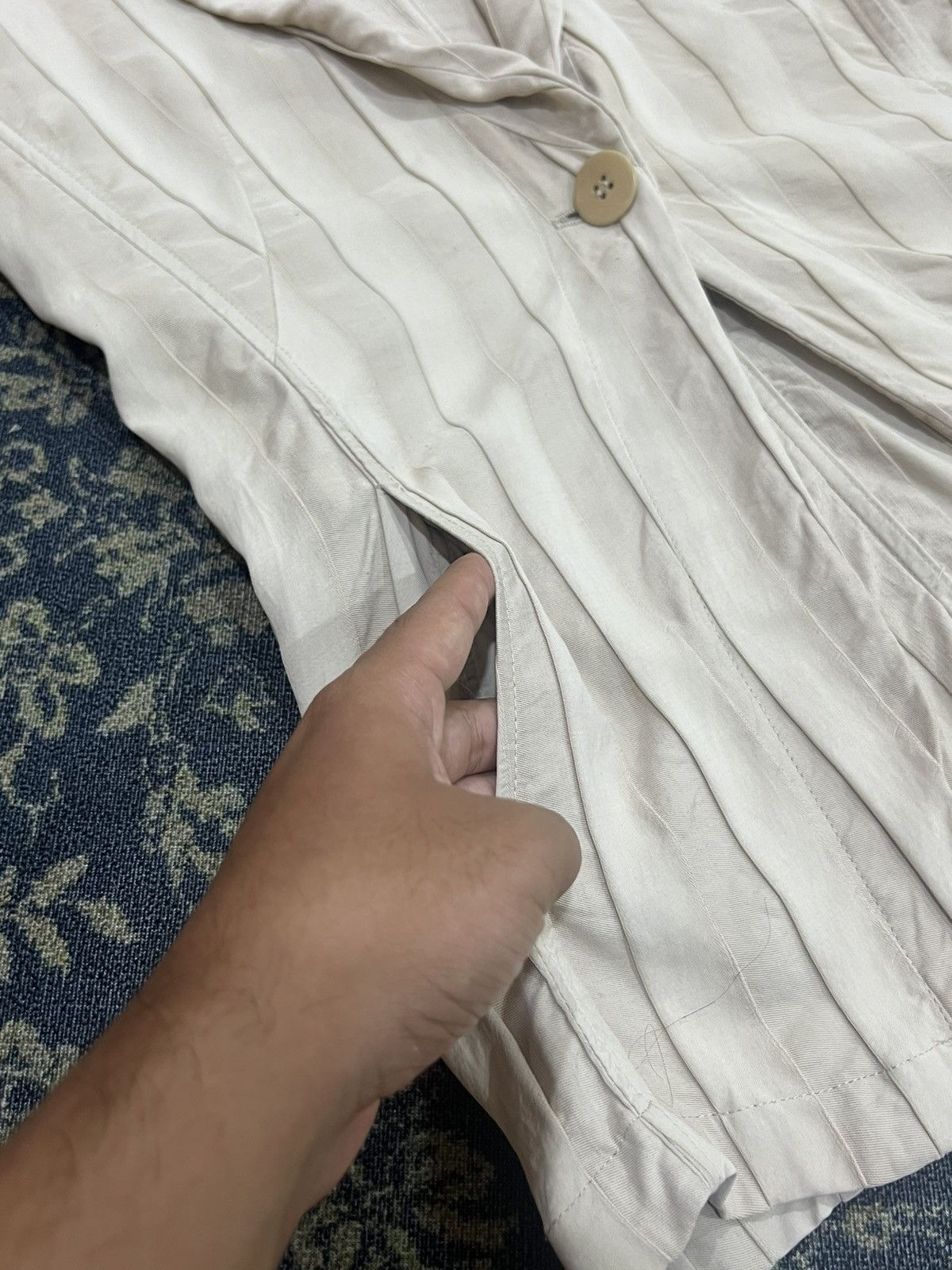 Armani × Armani Collezioni × Vintage Armani Collezioni Blazer Pleated Jacket Size S / US 4 / IT 40 - 8 Thumbnail
