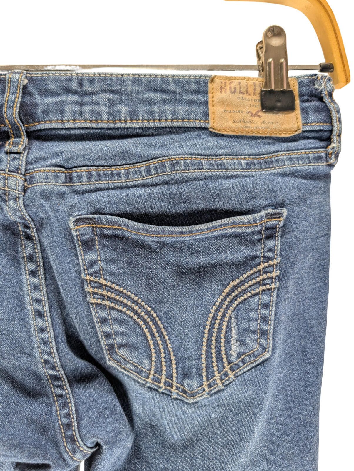 Hollister Hollister Crop Skinny Jeans Size 0 Distressed Cuffed Hem Size 25" / US 0 / IT 36 - 2 Thumbnail
