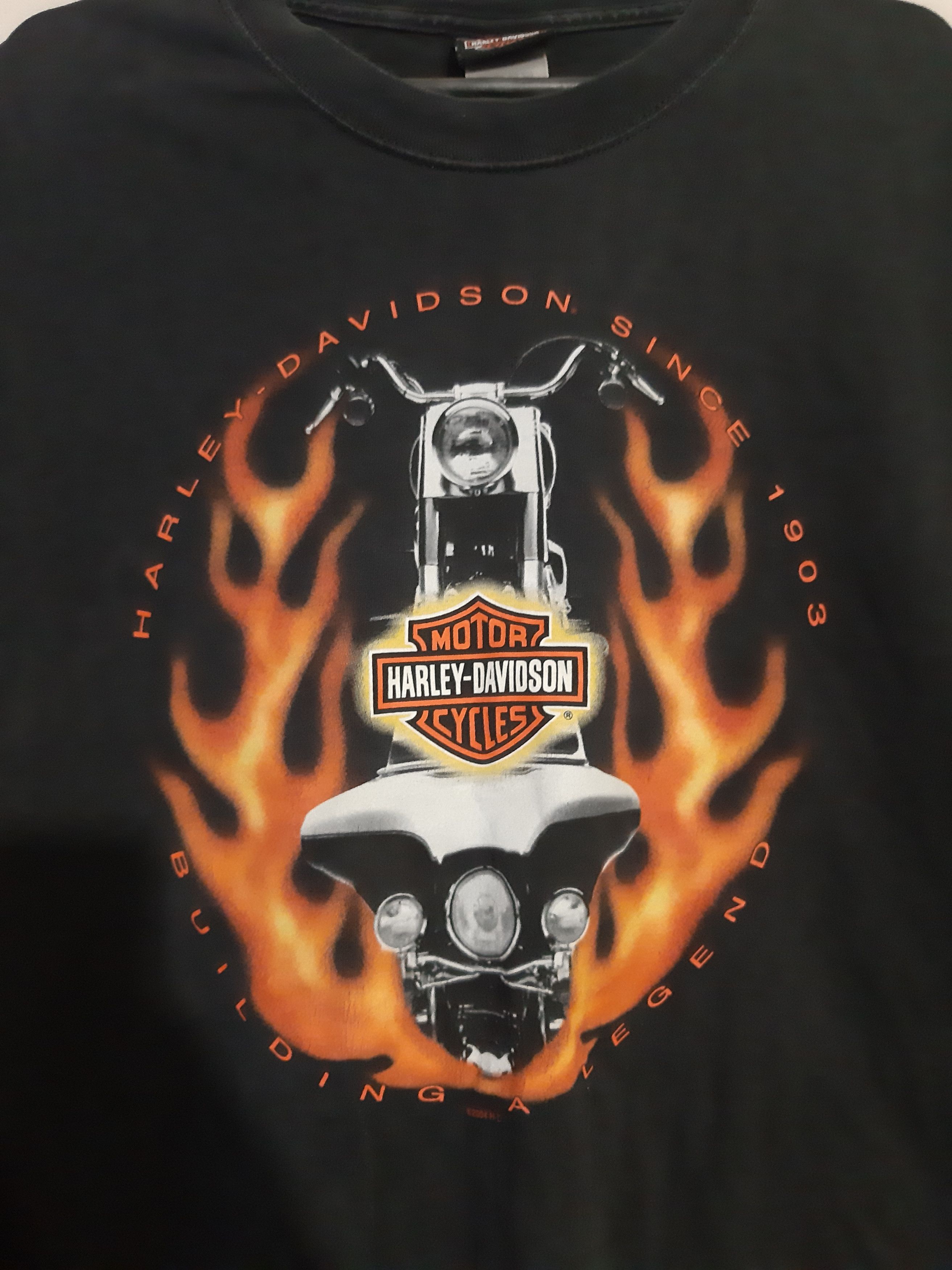 Harley Davidson × Vintage Vintage Harley Davidson 3XL jeresy Size US XXL / EU 58 / 5 - 2 Thumbnail