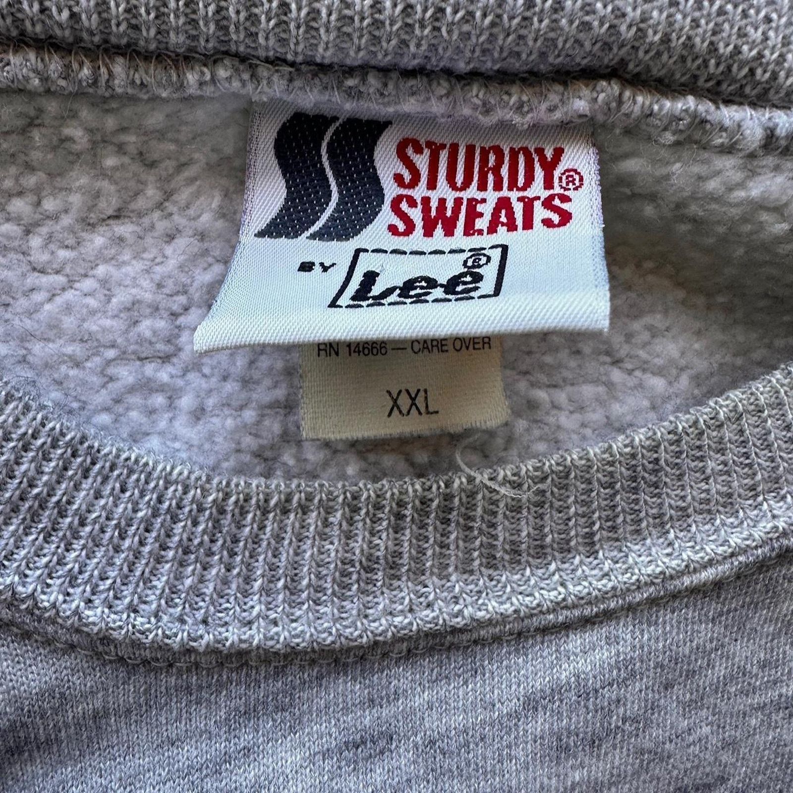 Lee vintage Grey lee crewneck 90s sweatshirt Size US L / EU 52-54 / 3 - 3 Thumbnail