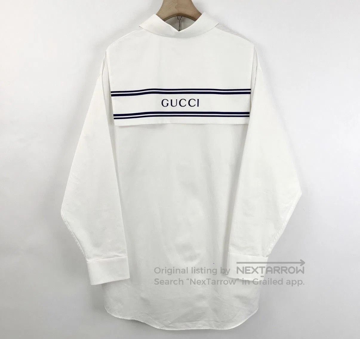 Gucci White Long Sleeve Button-Up Shirt. Size US M / EU 48-50 / 2 - 2 Thumbnail