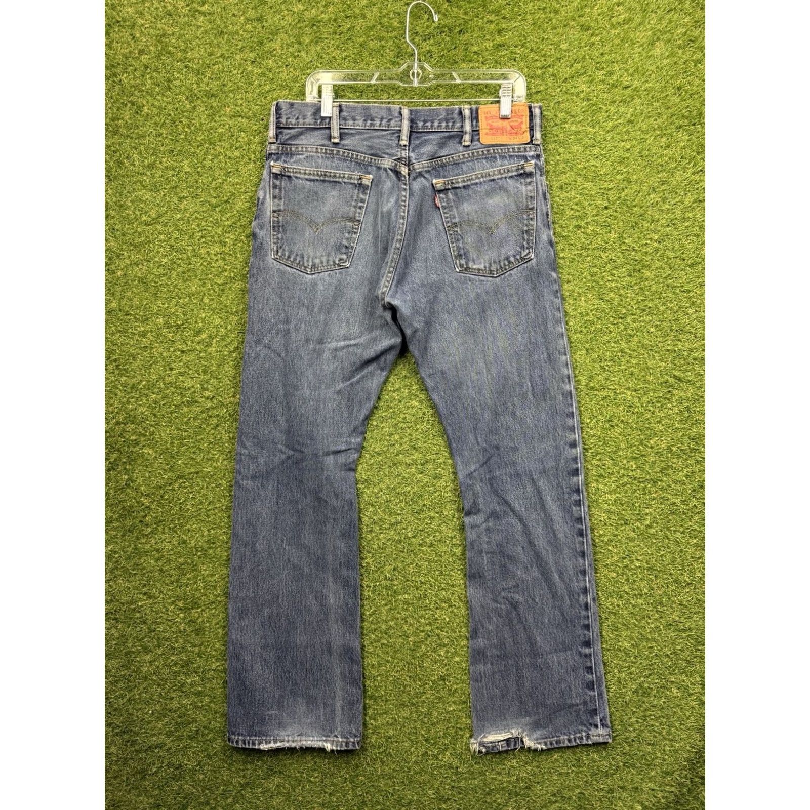 Levi's Levis 517 Jeans Mens 34x32 Medium Wash Bootcut Denim Cowboy Western Workwear Jeans Size US 34 / EU 50 - 2 Thumbnail