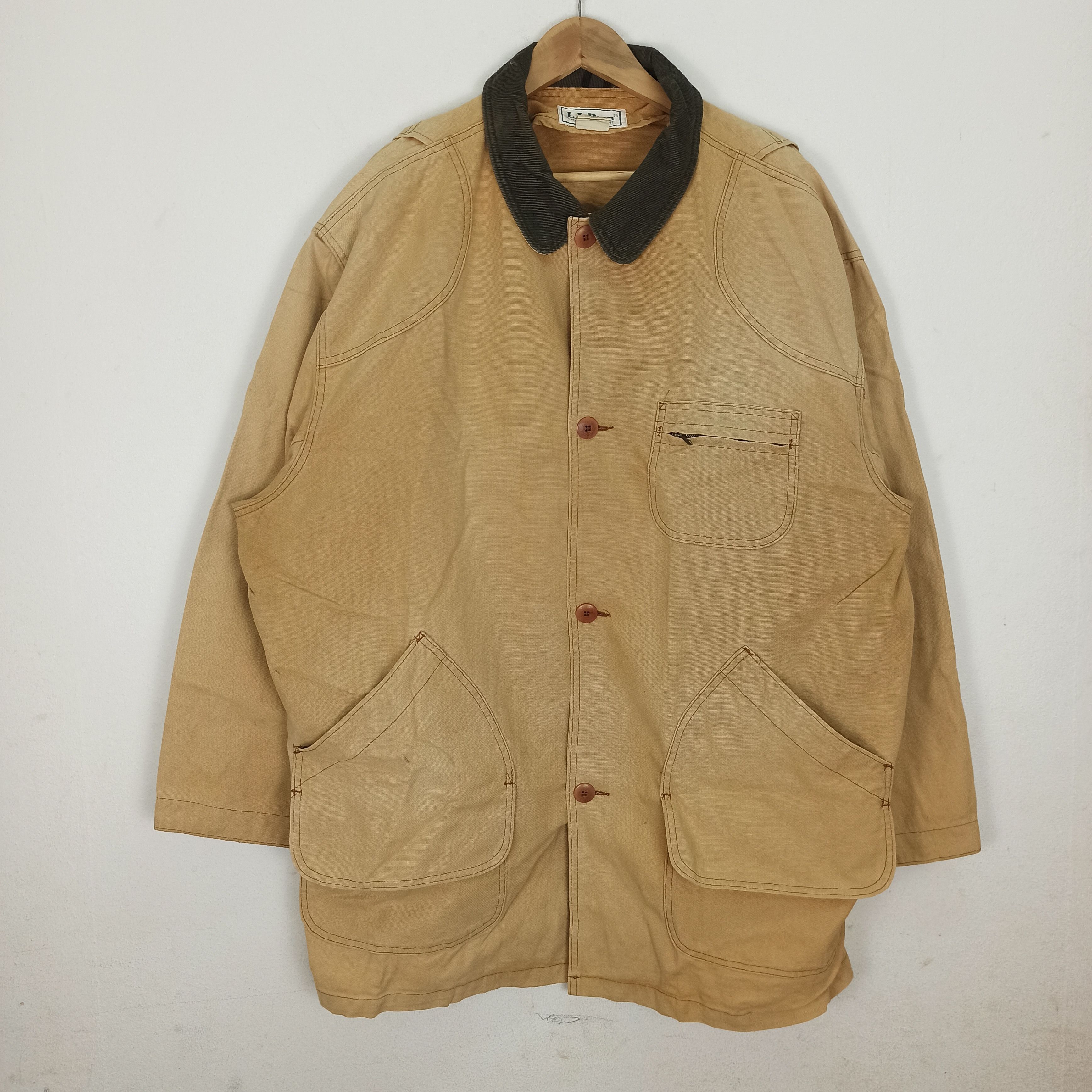 L.L. Bean Vintage LL Bean Made In USA Denim Heavy Jacket Like Jeans Size US XXL / EU 58 / 5 - 8 Thumbnail