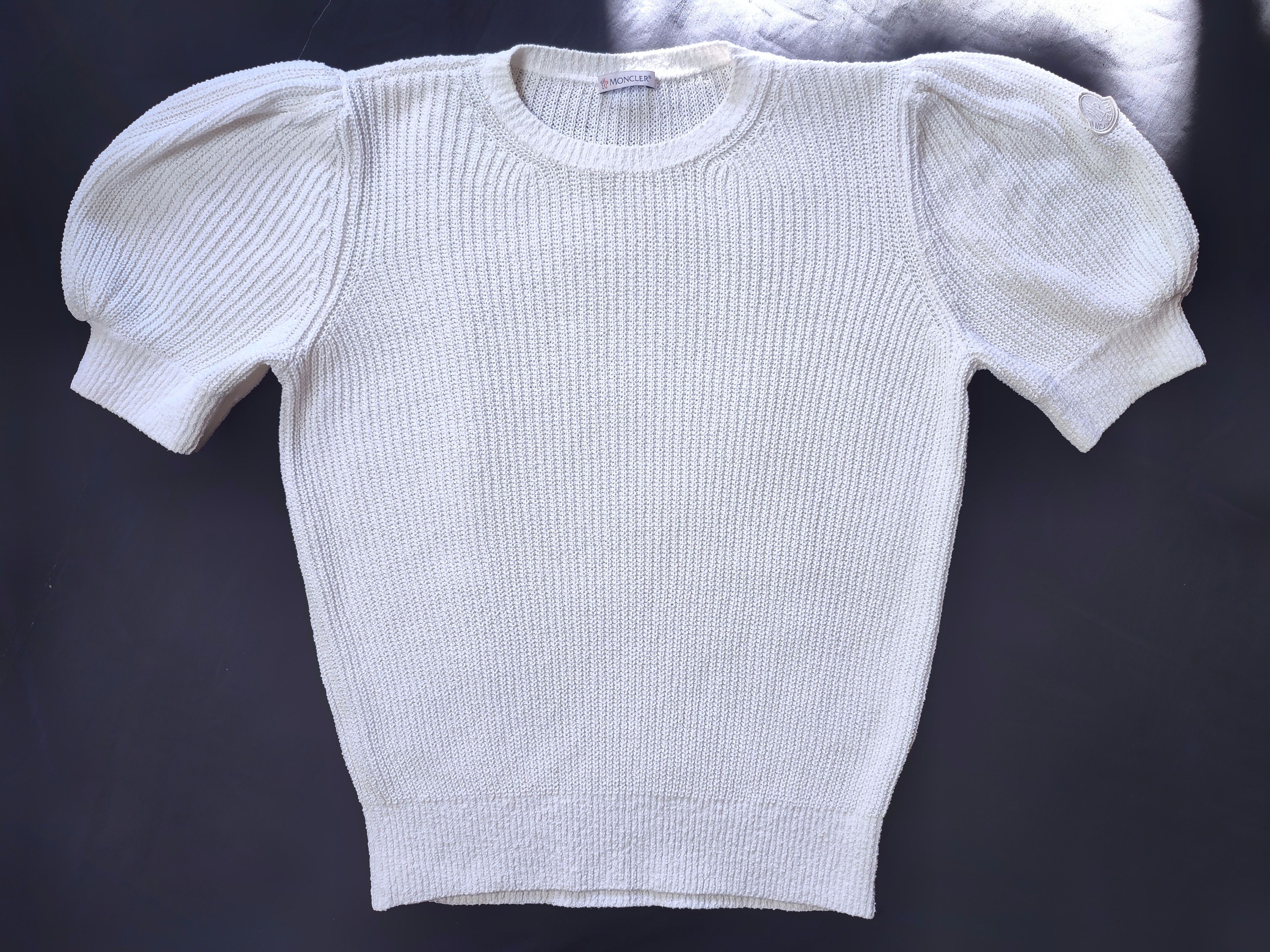 Moncler Moncler Puff Sleeve Knit Jumper T-shirt Size M / US 6-8 / IT 42-44 - 7 Thumbnail