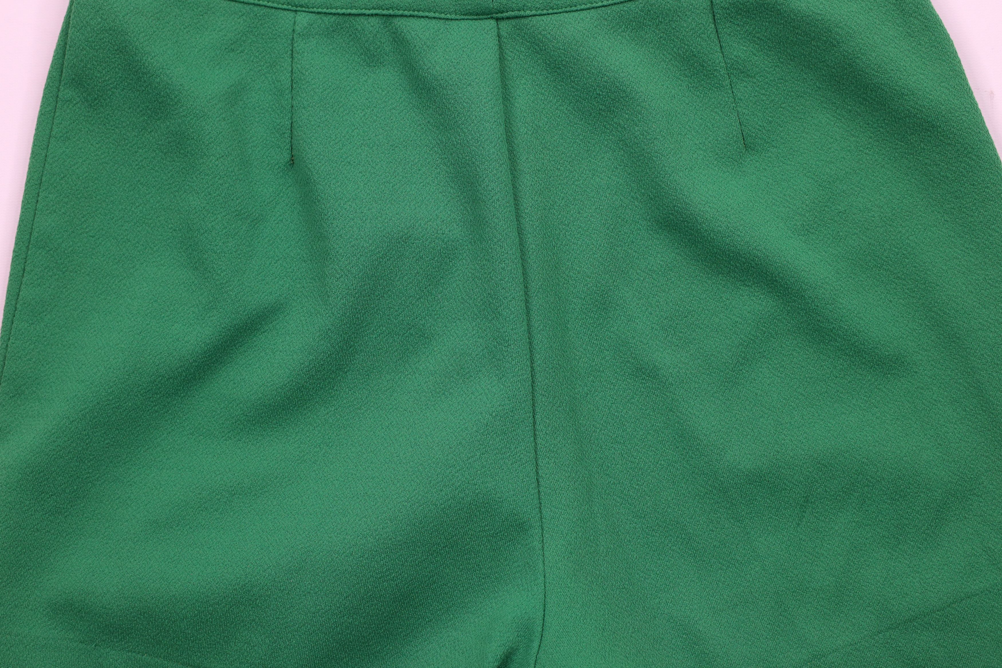 Vintage Vintage 60s 70s Streetwear Knit Buckle Belt Shorts Green USA Size 38" / US 16 / IT 52 - 9 Thumbnail
