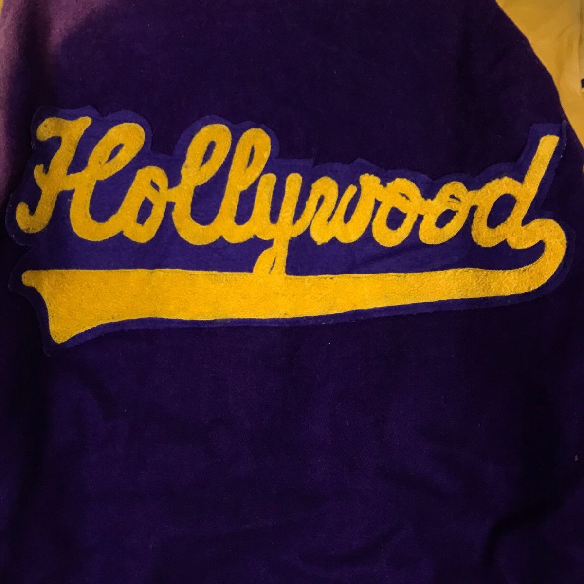 Other Vintage 90s Hollywood Letterman Wool Leather Varsity Jacket Size US L / EU 52-54 / 3 - 10 Thumbnail