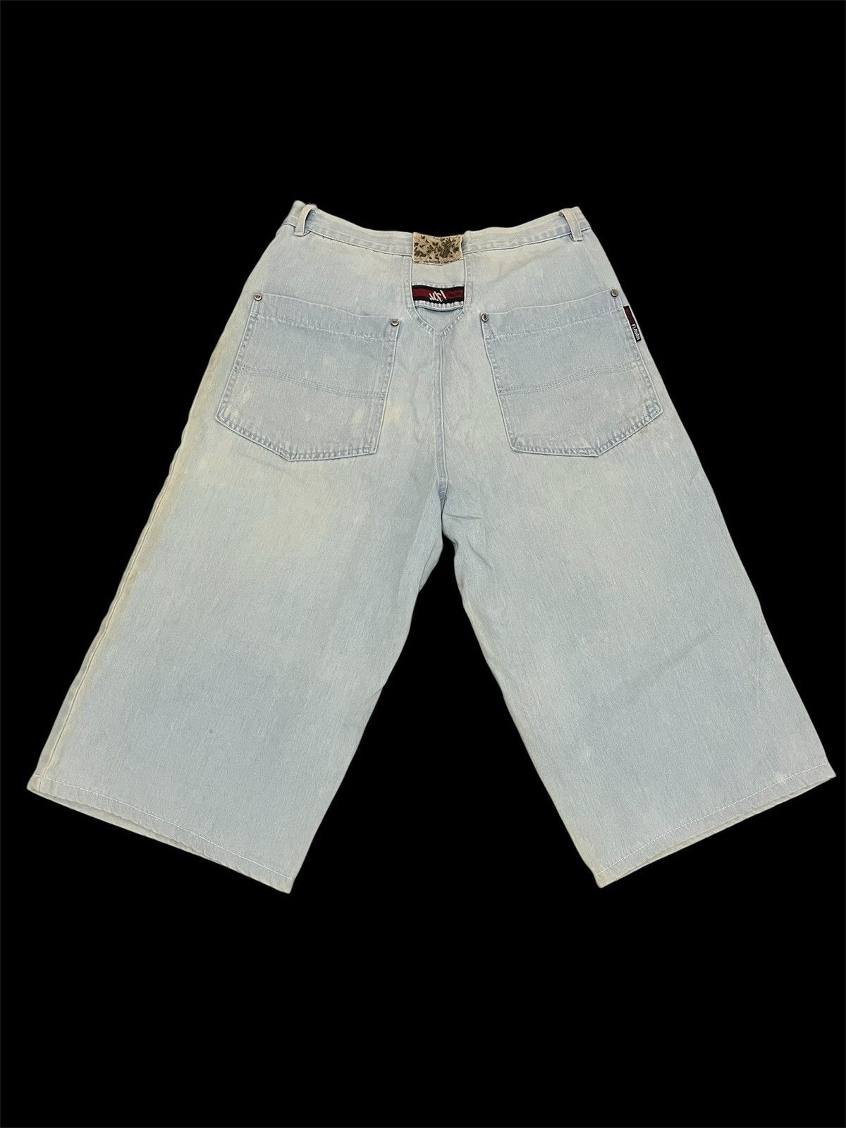 Rap Tees Vintage Majah Flavah Baggy Denim Jorts Y2K Skater Style La Size US 32 / EU 48 - 1 Thumbnail