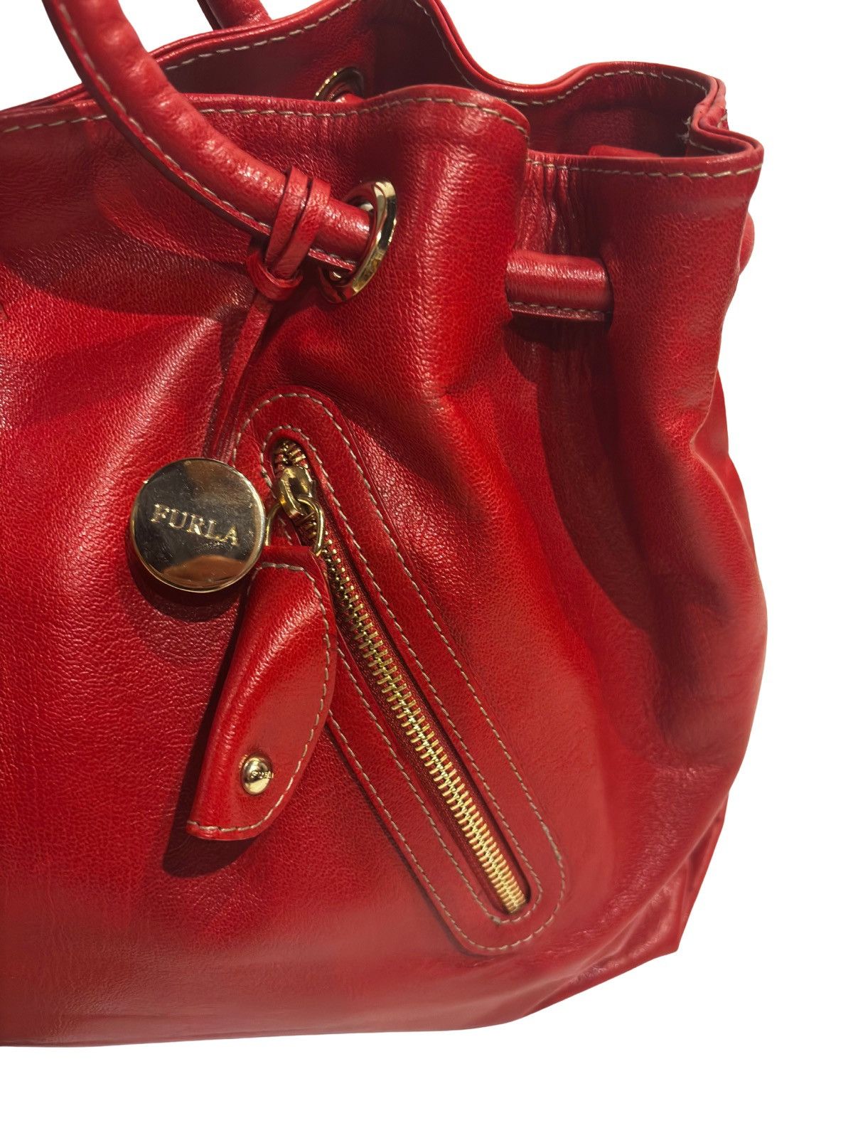 Furla Red leather Tote bag.wb1855 Size ONE SIZE - 5 Thumbnail