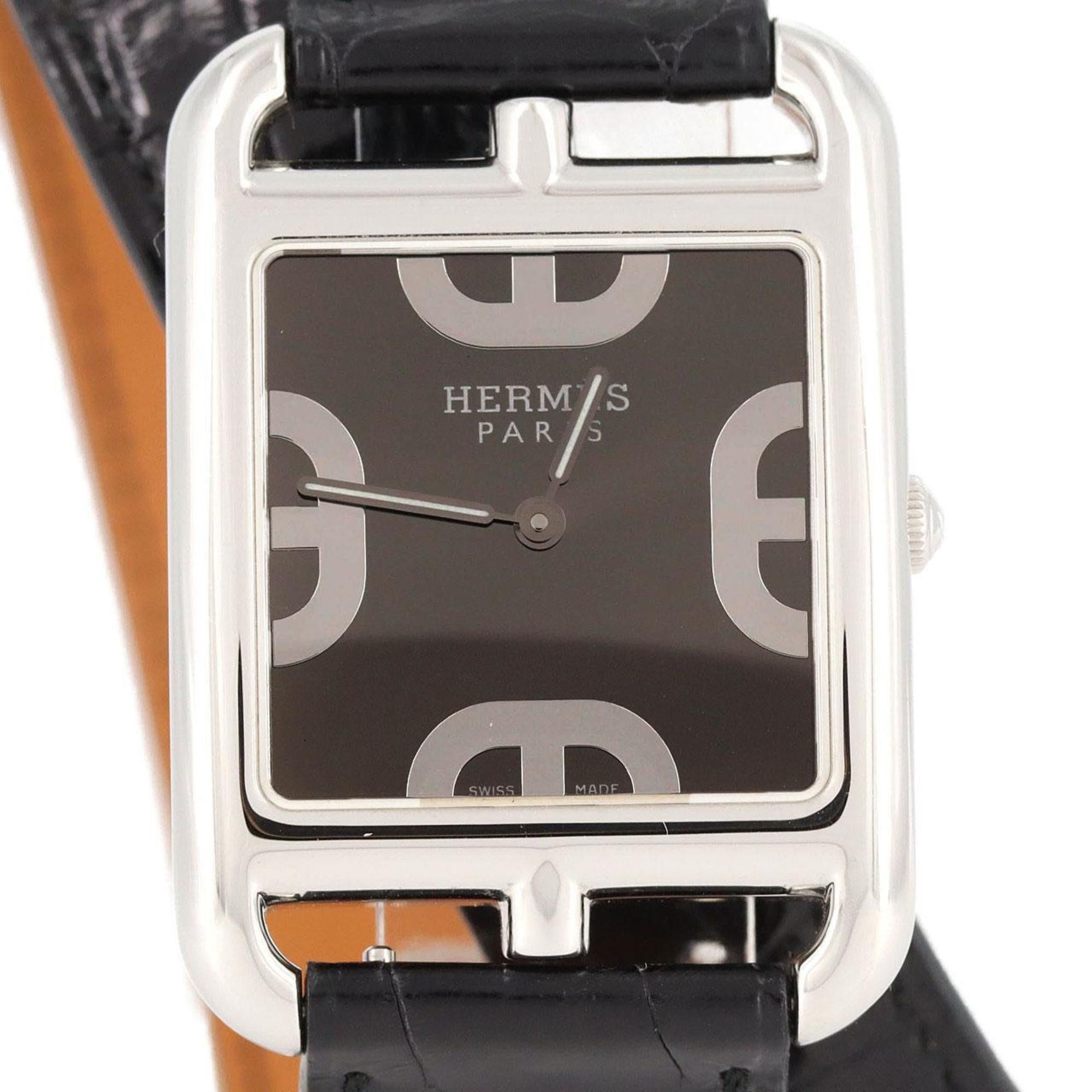 Hermes Hermes Cape Cod Double Tour CC3.710 SS Quartz Watch Size ONE SIZE - 1 Thumbnail