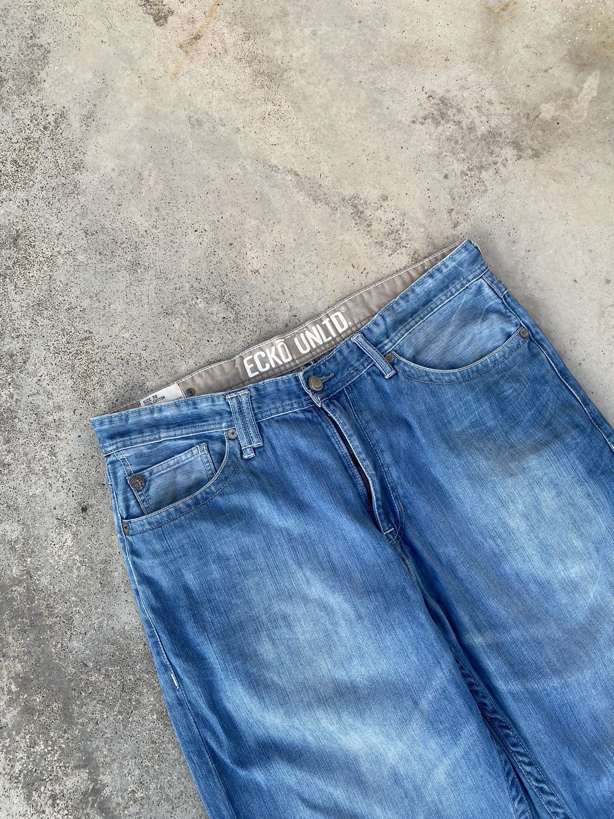 Ecko Unltd. 2000s Ecko Unlimited y2k Baggy Jeans Jnco Styled Size US 38 / EU 54 - 6 Thumbnail