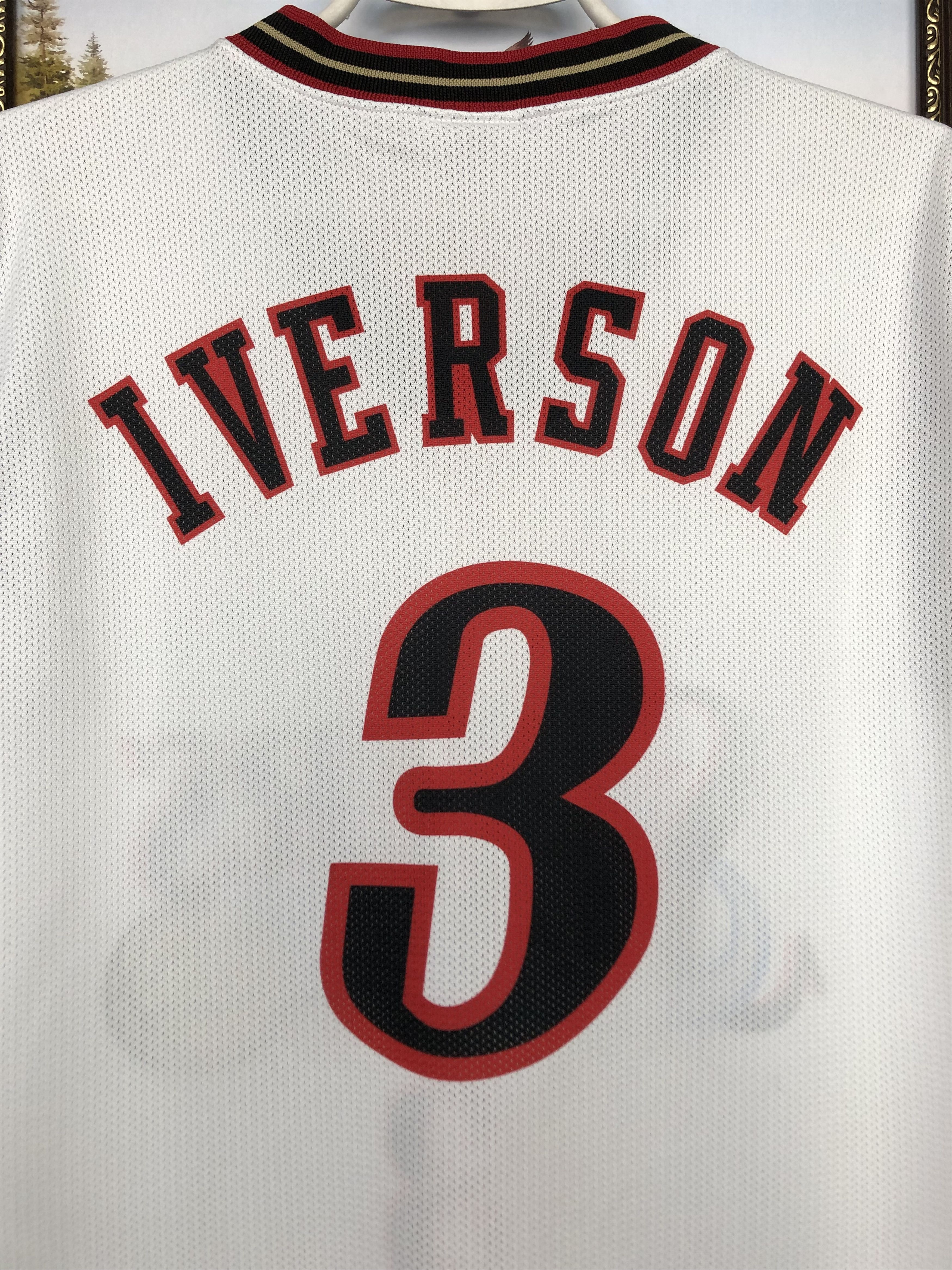 Champion Vintage Iverson Philadelphia Sixers 76ers Jersey Shirt Tee Size US M / EU 48-50 / 2 - 13 Thumbnail