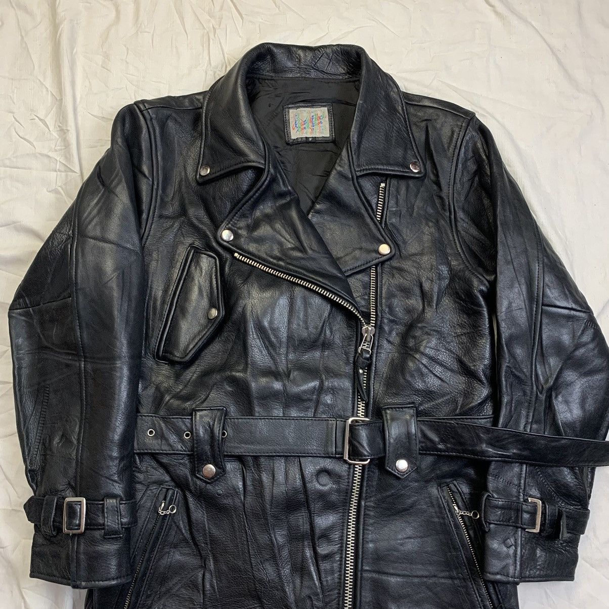 Schott Vintage body block ranch wear bikers leather jacket Size M / US 6-8 / IT 42-44 - 4 Thumbnail