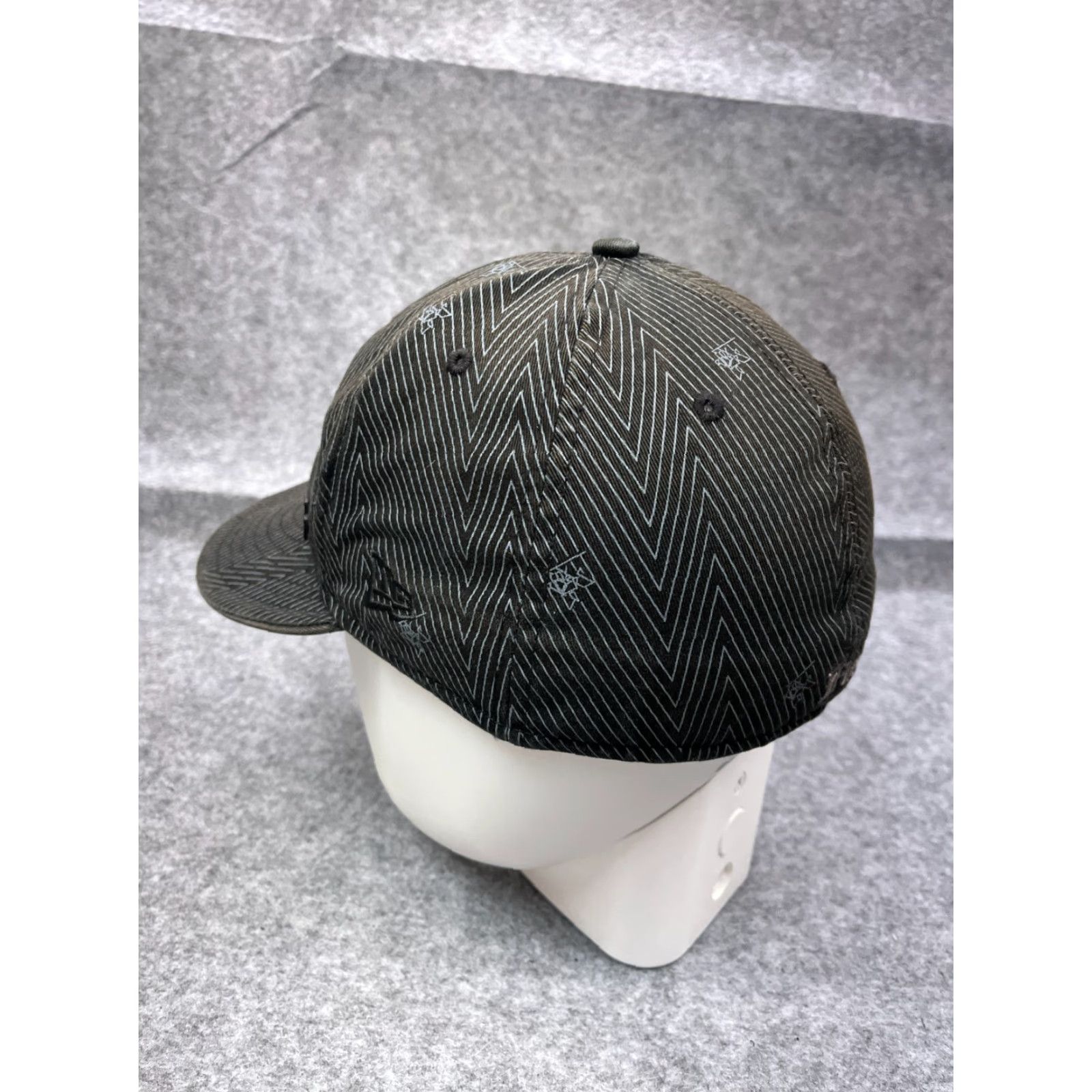 New Era New Era Fox Racing Hat Cap Fitted 7 1/4 Adult Black Cotton Geometric AOP 100% Nylon? Wait. Size ONE SIZE - 5 Thumbnail