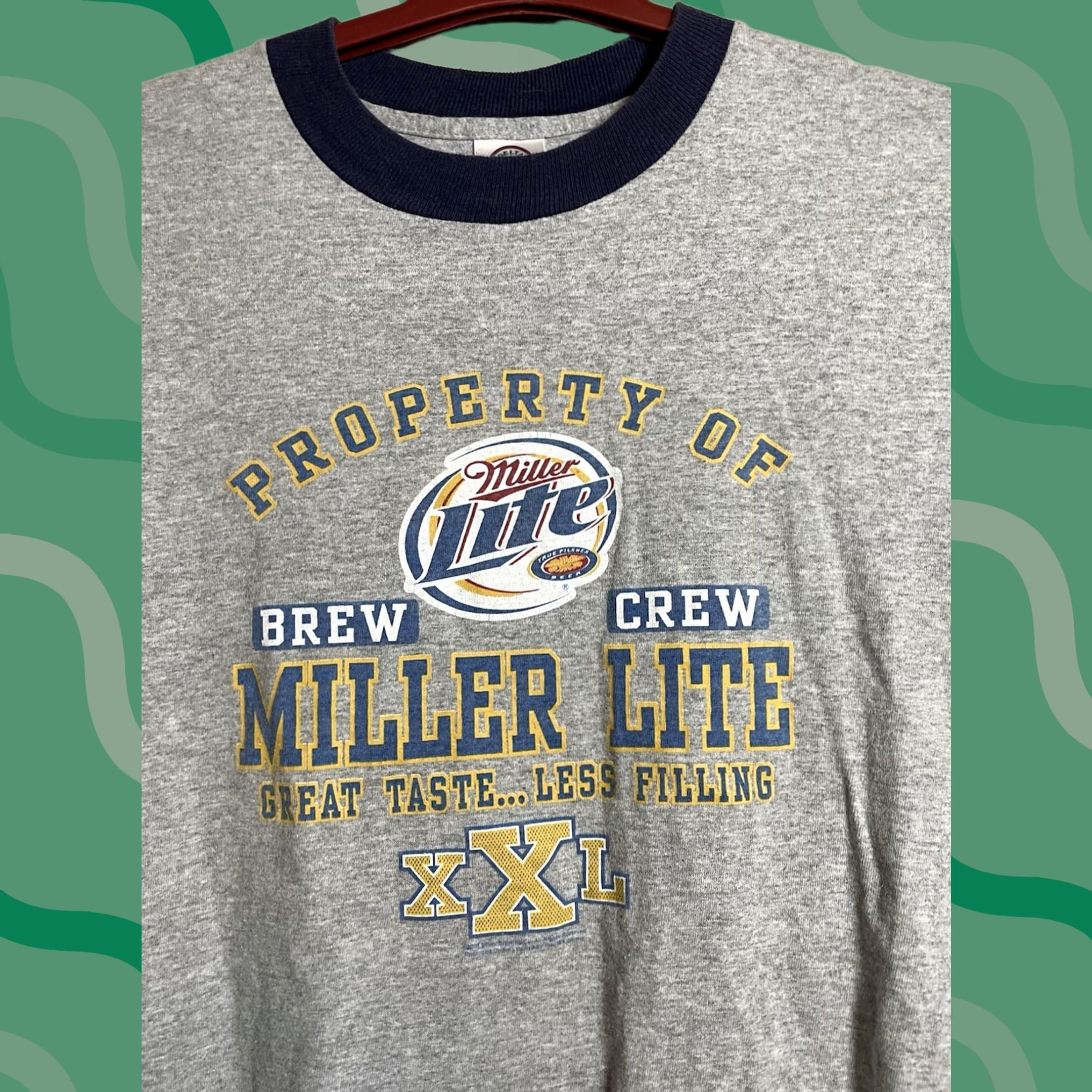 Vintage VINTAGE Miller Lite Brew Crew Graphic Short Sleeve T-Shirt Gray L Size US L / EU 52-54 / 3 - 1 Thumbnail