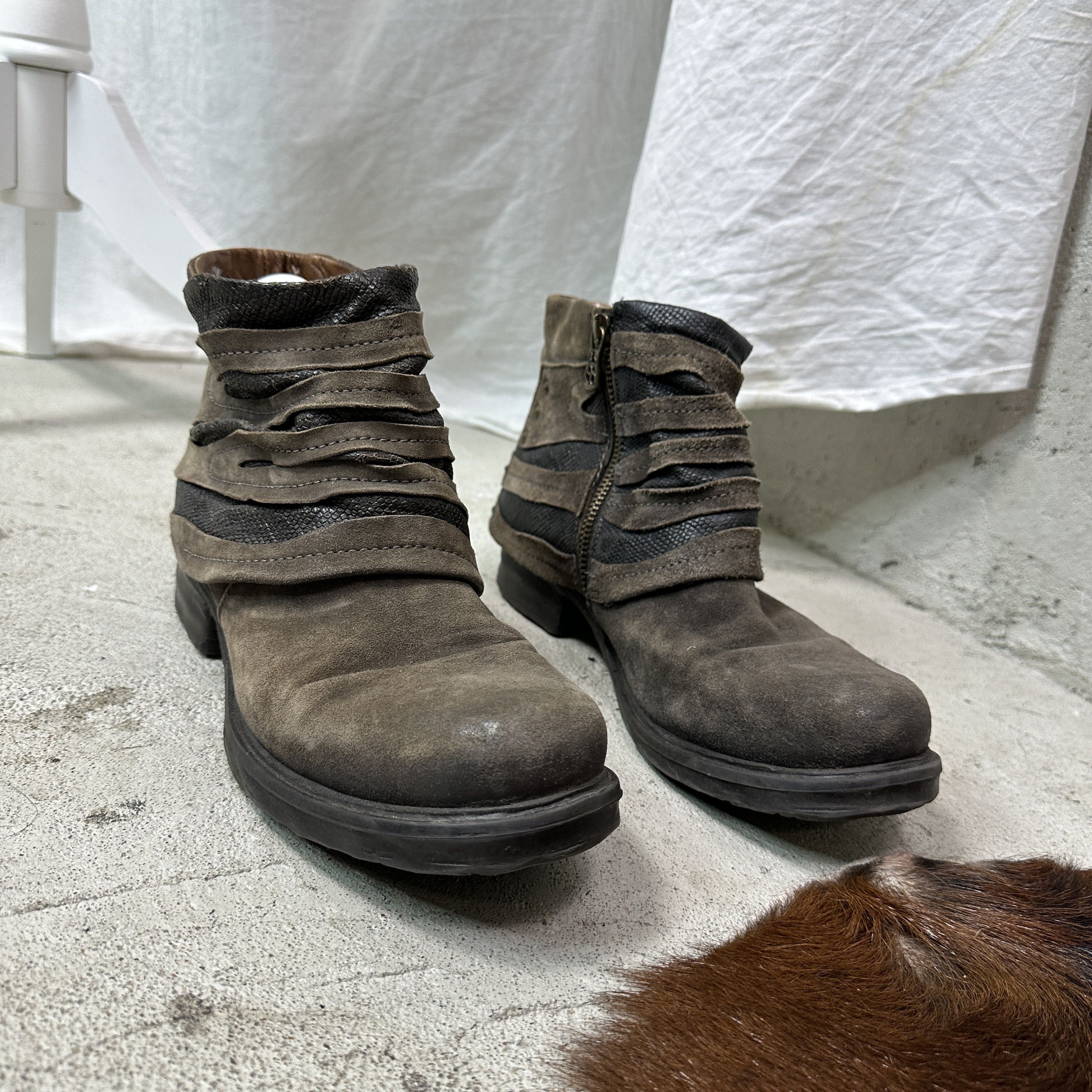 A.S.98 Vintage Leather Airstep AS 98 Steampunk Boots Y2K Size US 8 / IT 38 - 5 Thumbnail