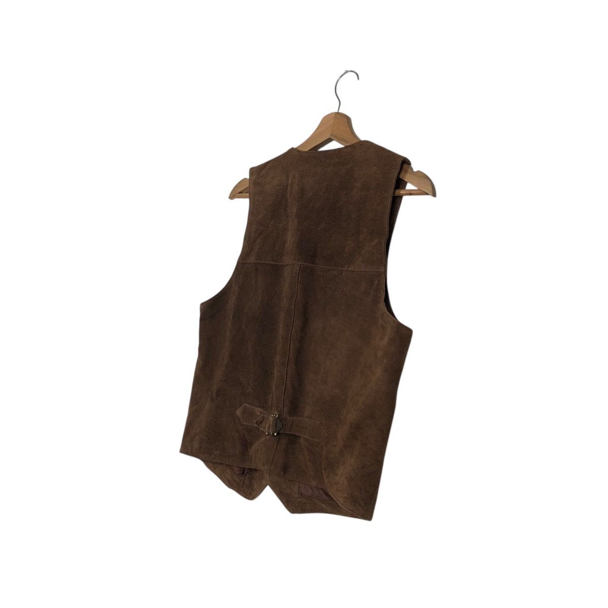 Japanese Brand 📌Vintage Utility Biker Vest Genuine Leather Red Skins Size US M / EU 48-50 / 2 - 10 Thumbnail