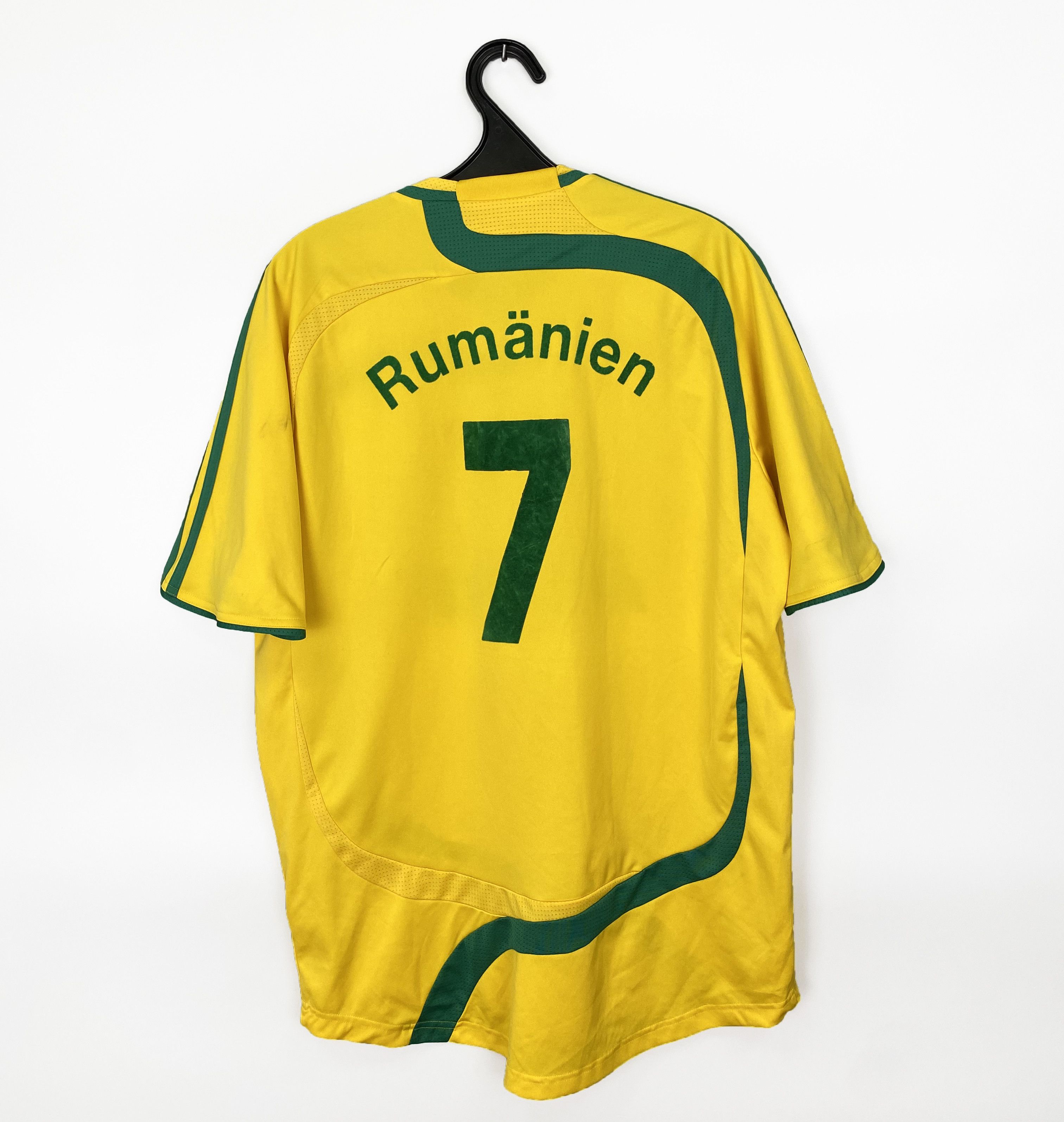 Adidas 2007 Romania 7 National Team Adidas Jersey Size US L / EU 52-54 / 3 - 2 Thumbnail