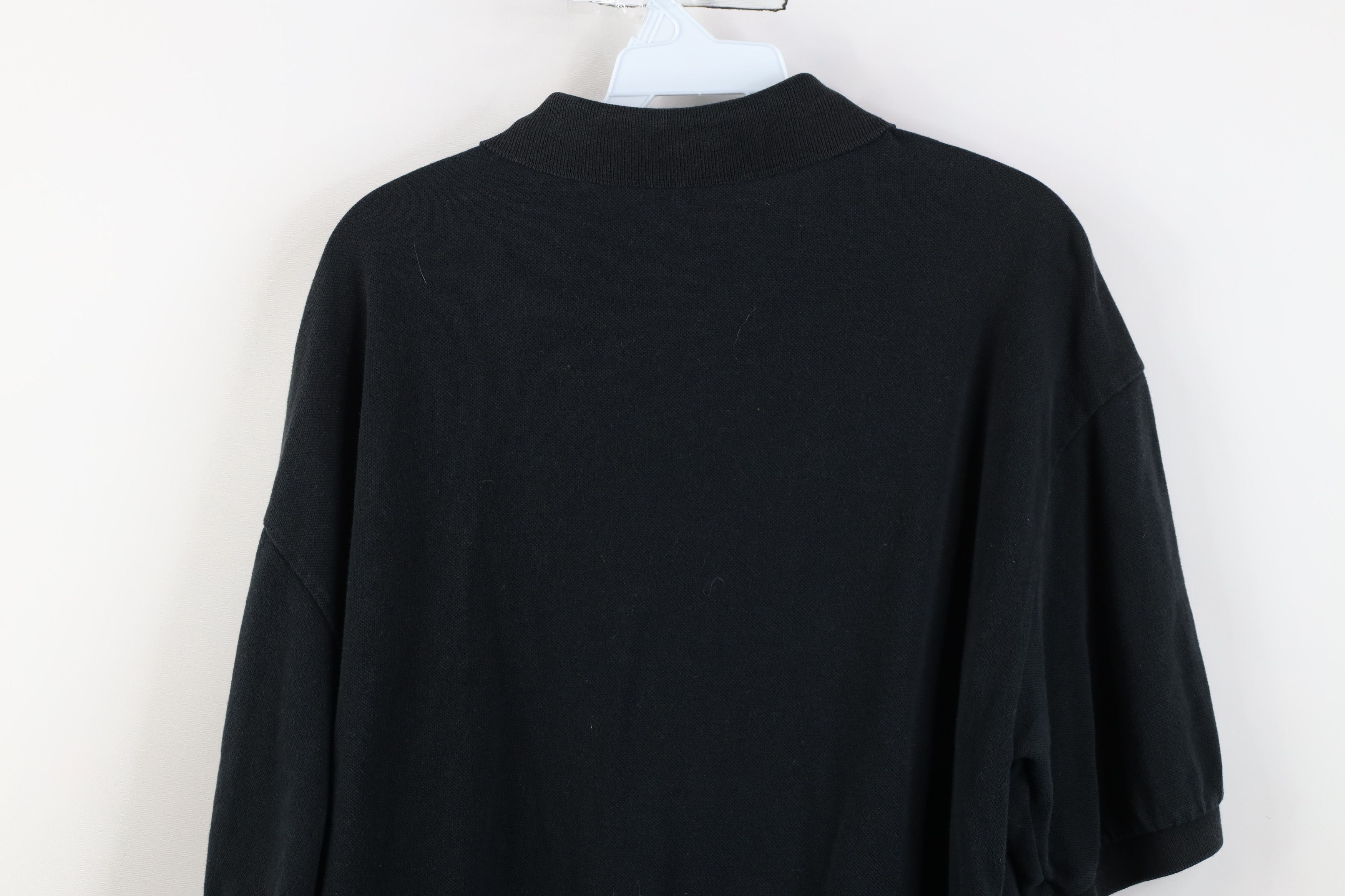 Vintage Vintage 90s Streetwear Heavy Collared Golf Polo Shirt Black Size US XL / EU 56 / 4 - 13 Thumbnail