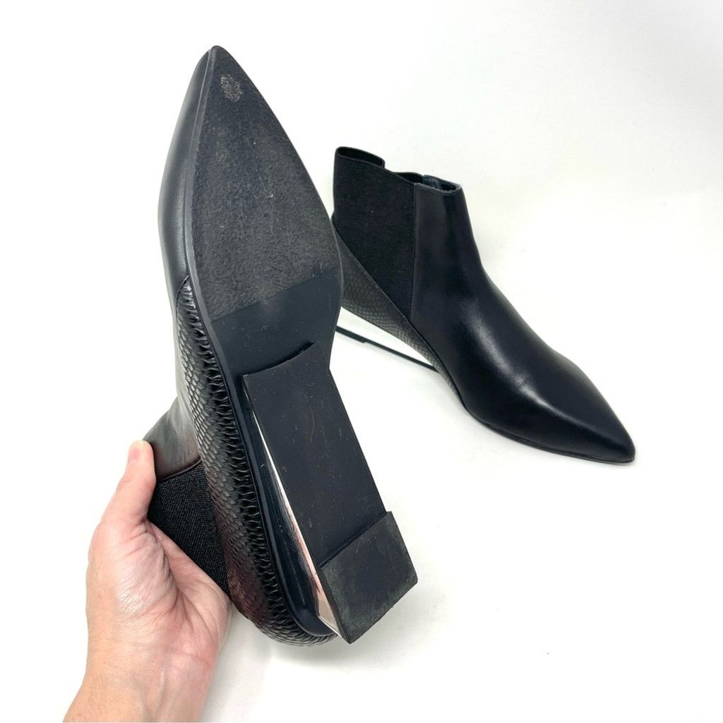 UNITED NUDE UN United Nude Lev Lo Leather Boots w/ Metallic Wedge EU 37 Size US 7 / IT 37 - 9 Thumbnail
