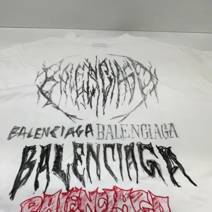 Balenciaga Balenciaga SS24 New Year Graphic Short Sleeve T-Shirt 0079- Size US XL / EU 56 / 4 - 9 Thumbnail