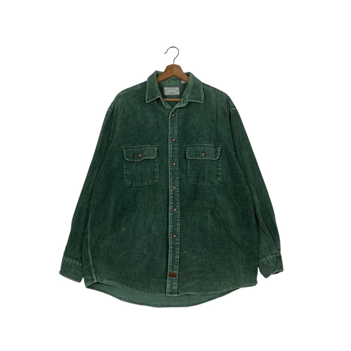 American Eagle Outfitters AMERICAN EAGLE Green Corduroy Flannel Jacket #1818-C22 Size US M / EU 48-50 / 2 - 1 Thumbnail