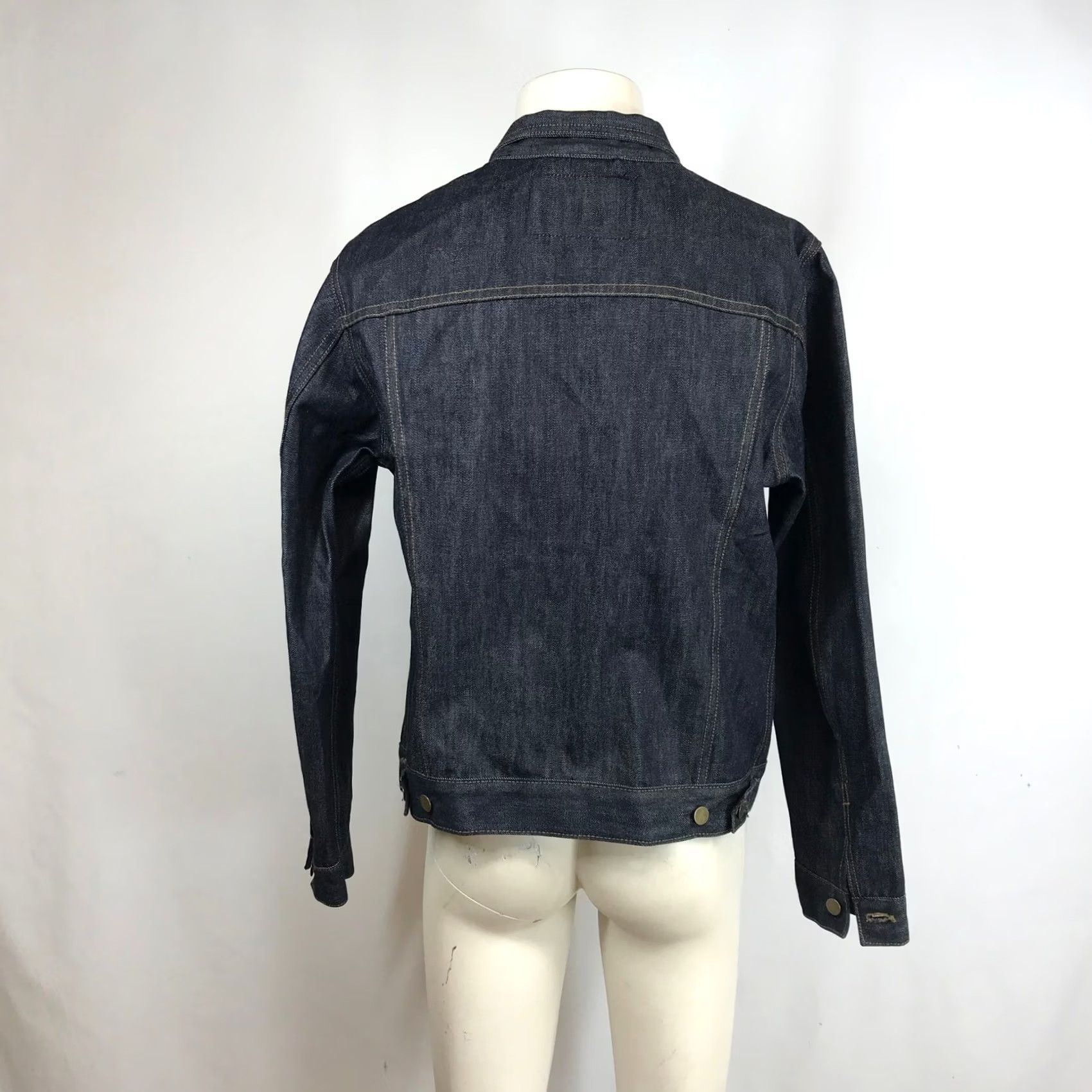 Vintage VINTAGE Skid Row Denim Academy Jacket Trucker Denim Men L Dark Indigo Size US L / EU 52-54 / 3 - 5 Thumbnail