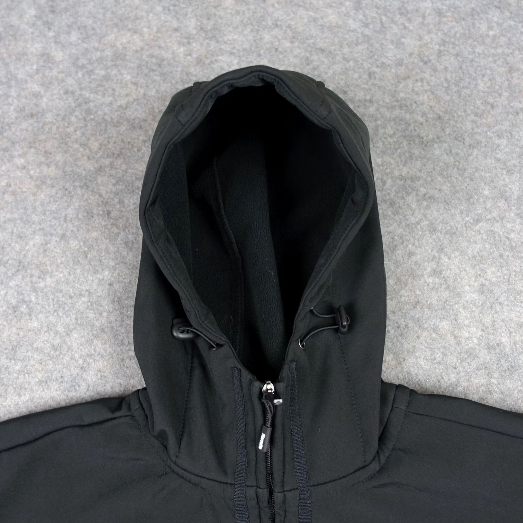 Rains Harrah's Jacket Mens 3XL Black Hooded Softshell Zipper Pockets Windbreaker Casual Winter Fall Lined Embroidered Logo NV CA Size US XXL / EU 58 / 5 - 4 Thumbnail