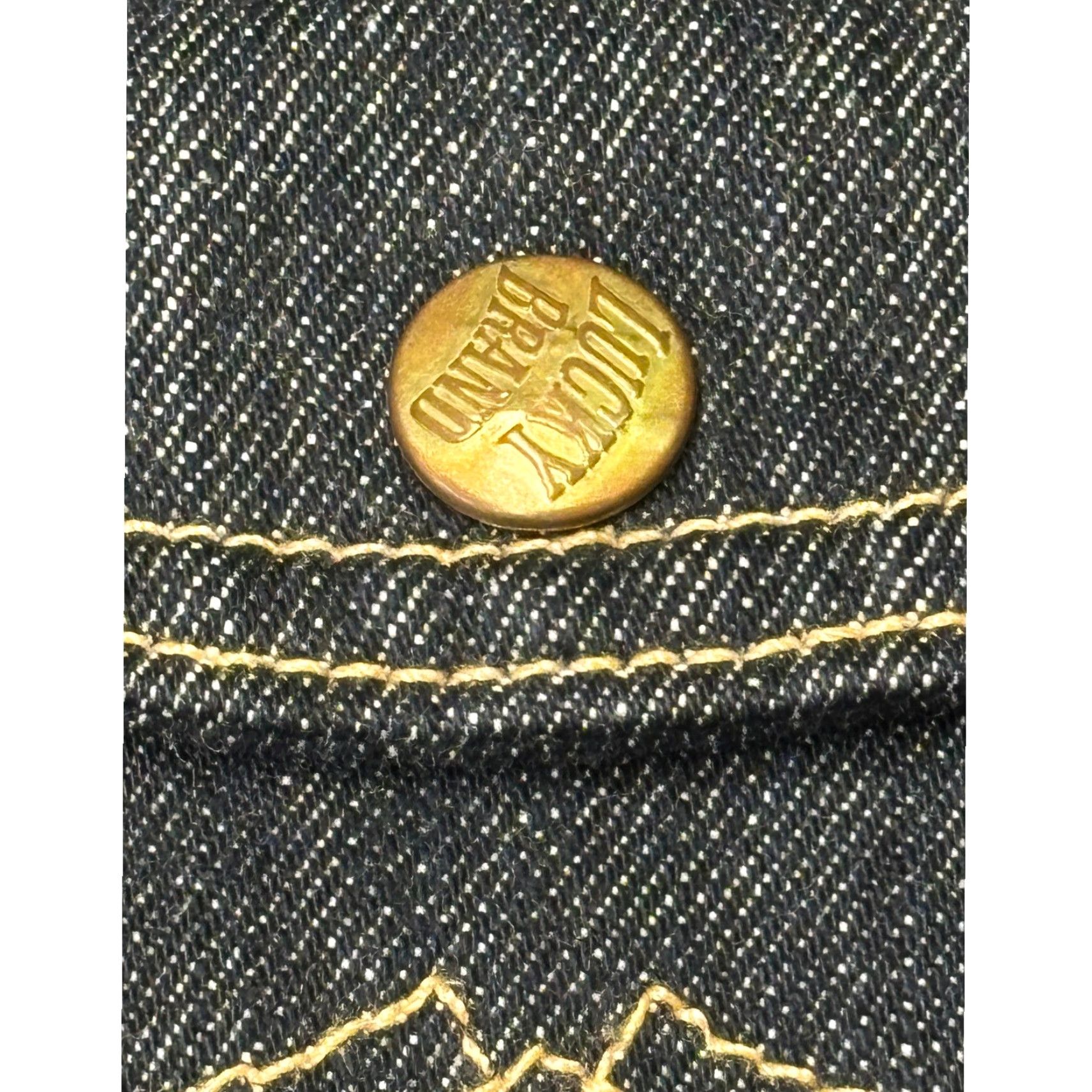 Lucky Brand Lucky Brand Dungarees Denim Jacket Womens Small Dark Wash Indigo USA Size 28" / US 6 / IT 42 - 3 Thumbnail