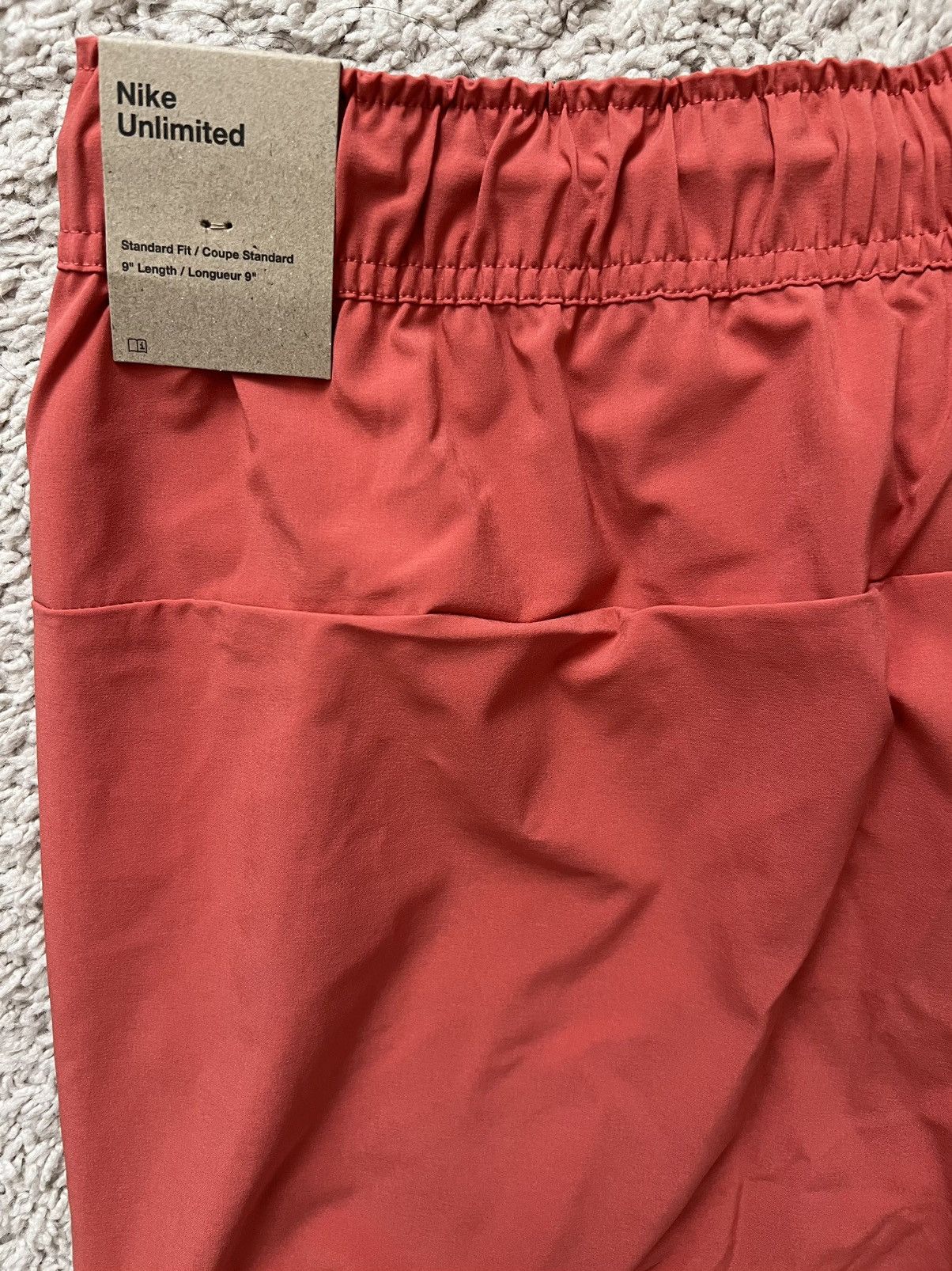 Nike Nike Unlimited 9" Dri-Fit Training Shorts Coral Size US 28 / EU 44 - 4 Thumbnail