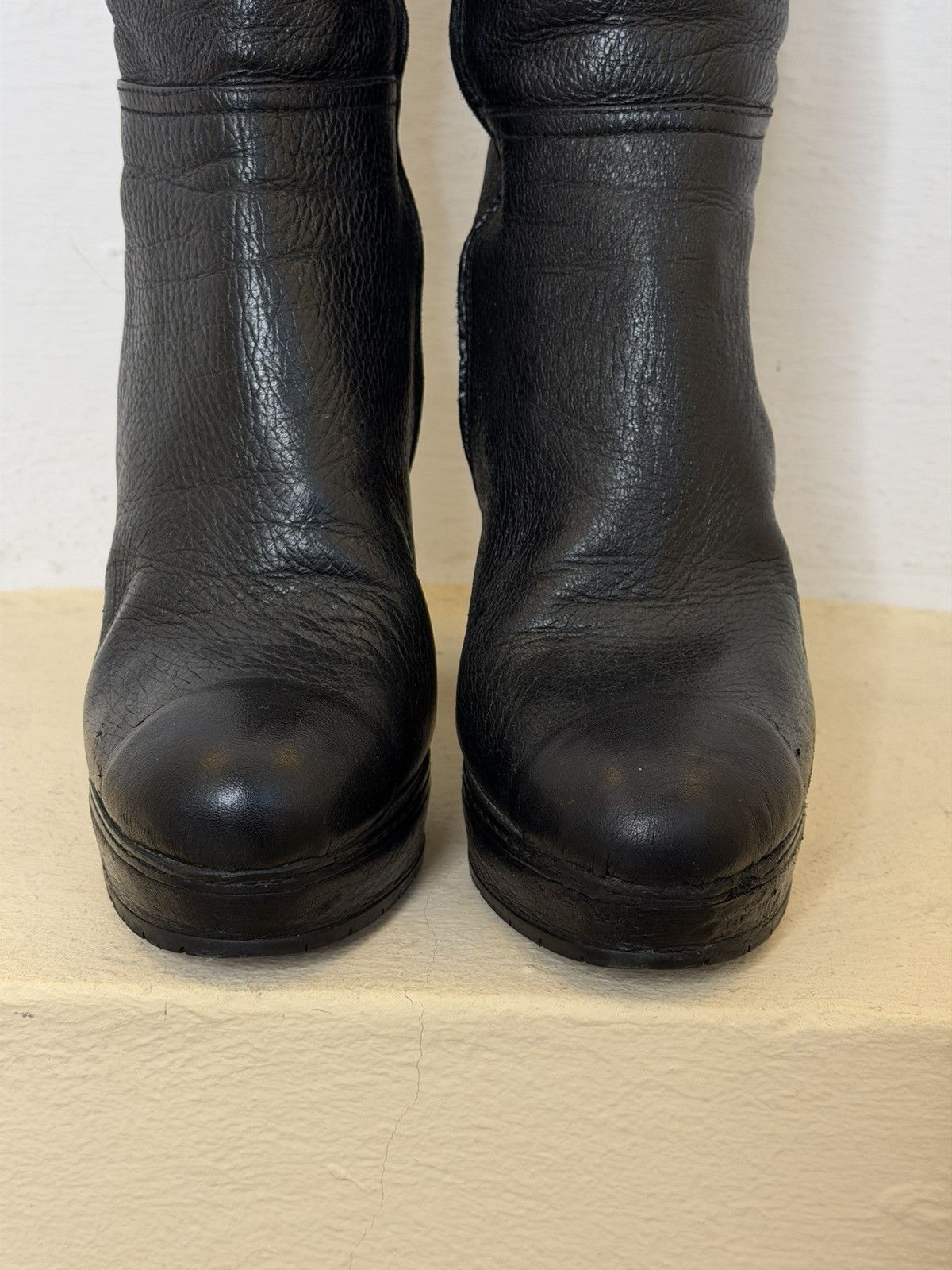 Prada Vintage 00s Prada Leather High Boots Black Woman‘s Size 40 Size US 10 / IT 40 - 12 Thumbnail