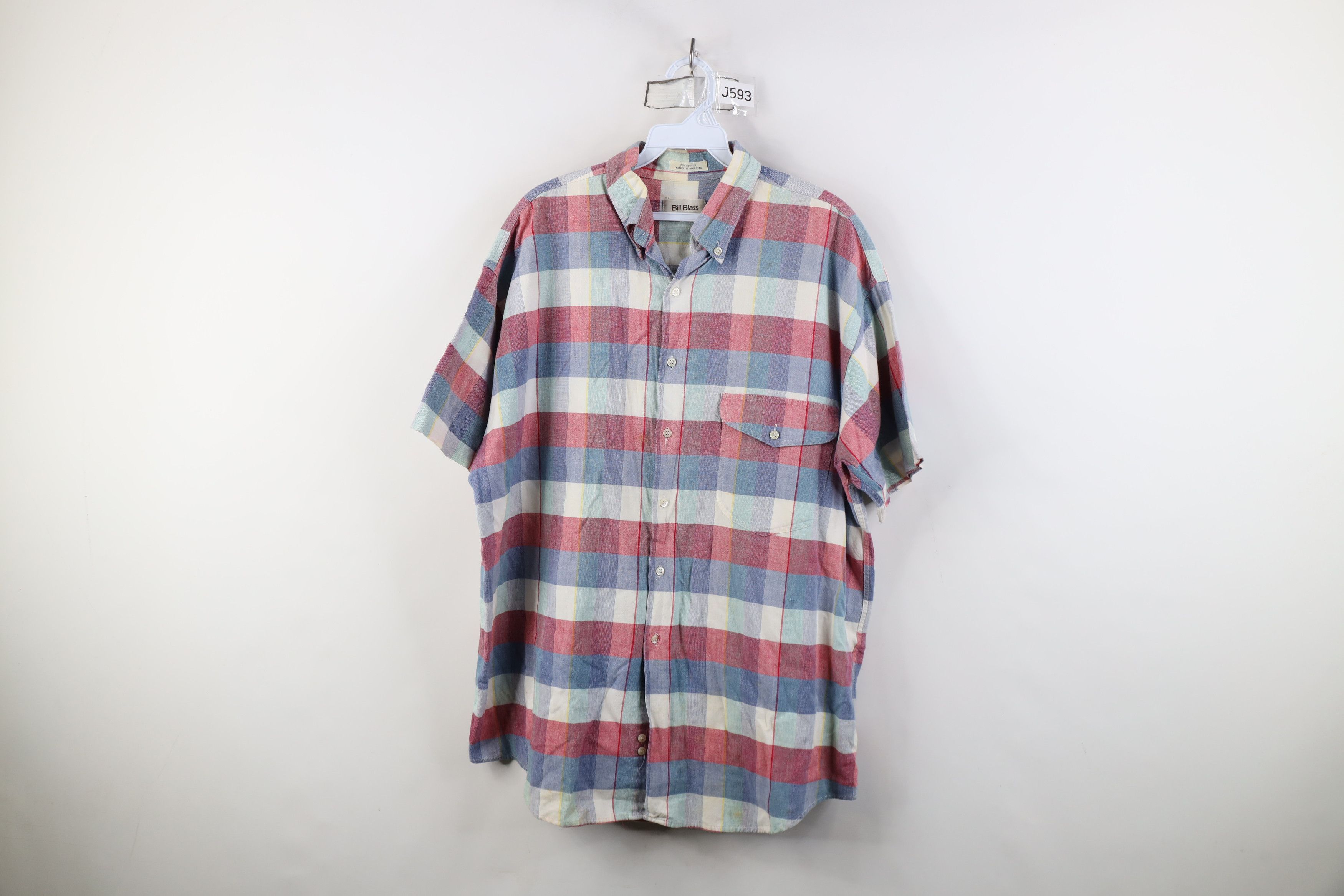 Vintage Vintage 70s 80s Streetwear Short Sleeve Button Down Shirt Size US L / EU 52-54 / 3 - 1 Thumbnail