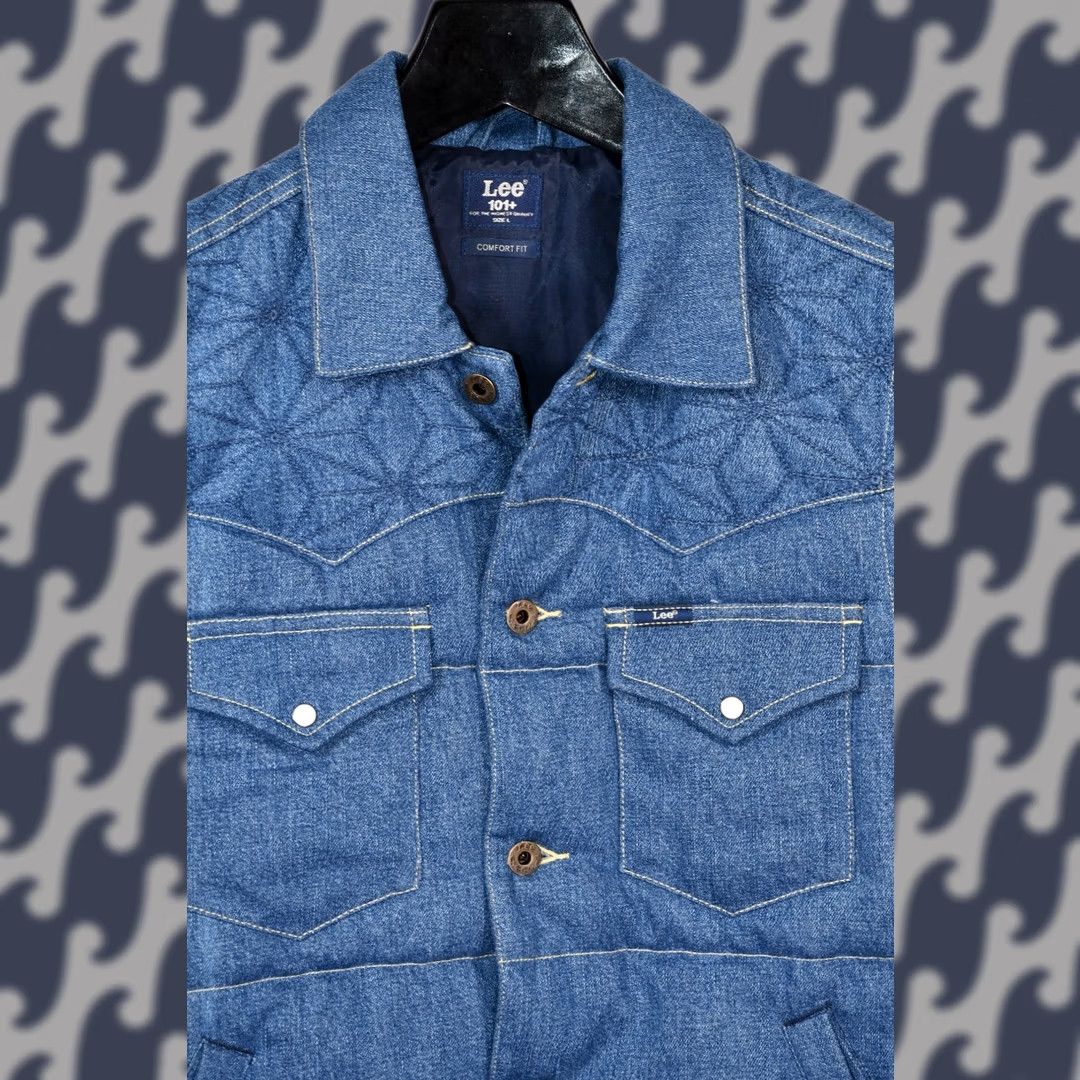 Lee Lee 101+ Limited Edition 125th Anniversary Denim Down Vest Men L Blue Cotton Down Vest Size US L / EU 52-54 / 3 - 1 Thumbnail