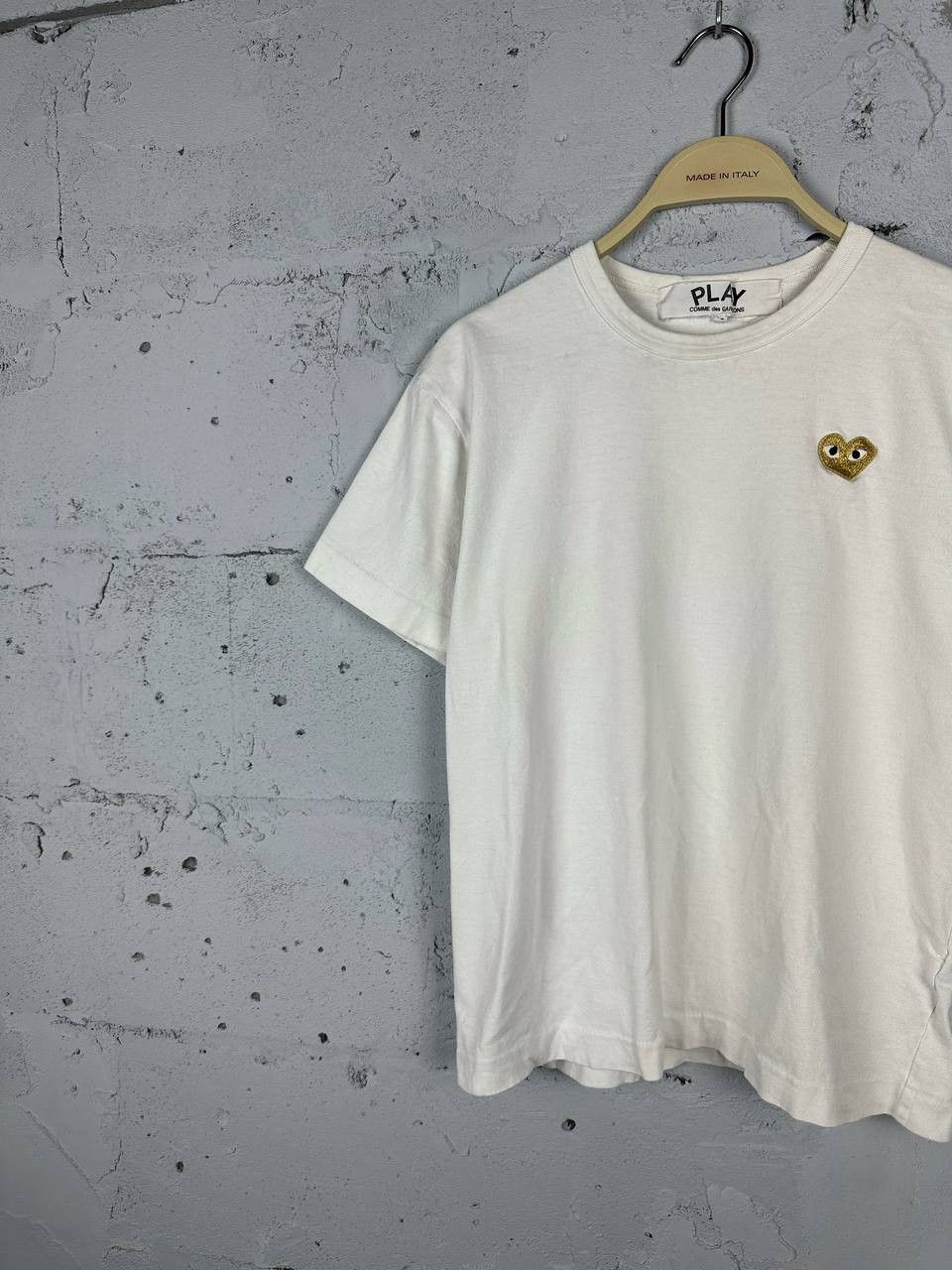 Comme des Garcons × Comme des Garcons PLAY PLAY Comme des Garçons Vintage Gold Heart T-Shirt Size M / US 6-8 / IT 42-44 - 3 Thumbnail