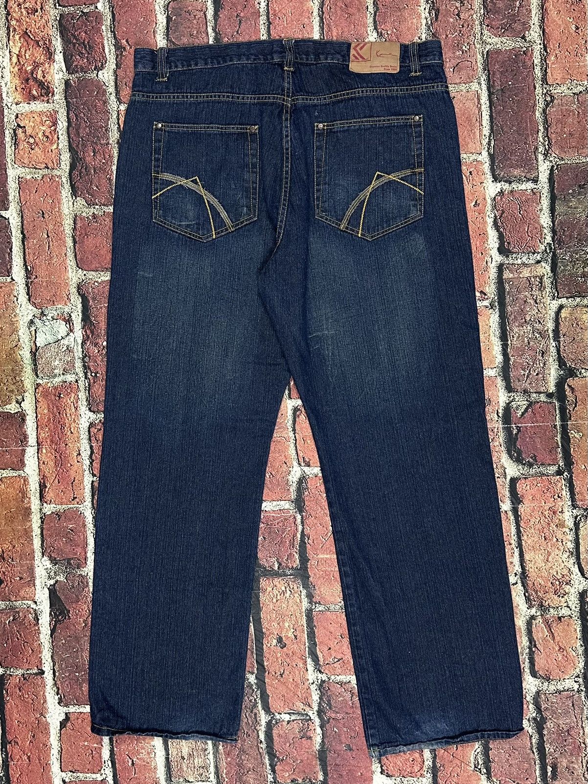Karl Kani Vintage Karl Kani Jeans Wide Leg Y2K Baggy Embroidered Skate Size US 40 / EU 56 - 1 Thumbnail