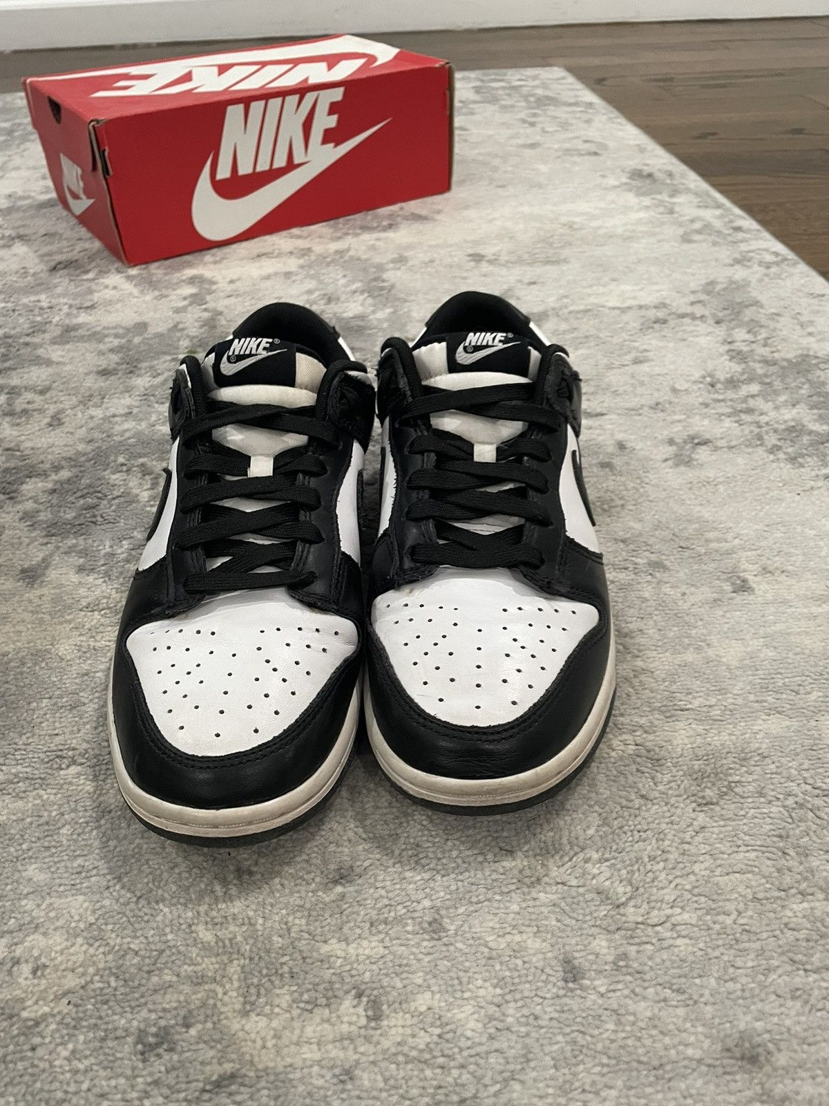 Nike Dunk Low Black White Size US 7.5 / EU 40-41 - 3 Thumbnail