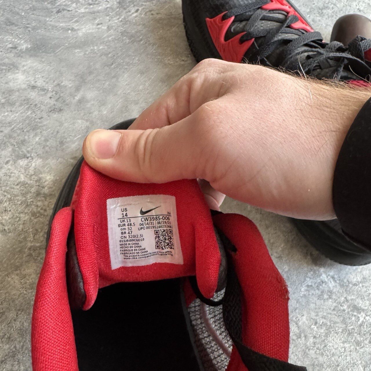 Nike Nike Kyrie 7 “Black/University Red” Size US 14 / EU 47 - 7 Thumbnail