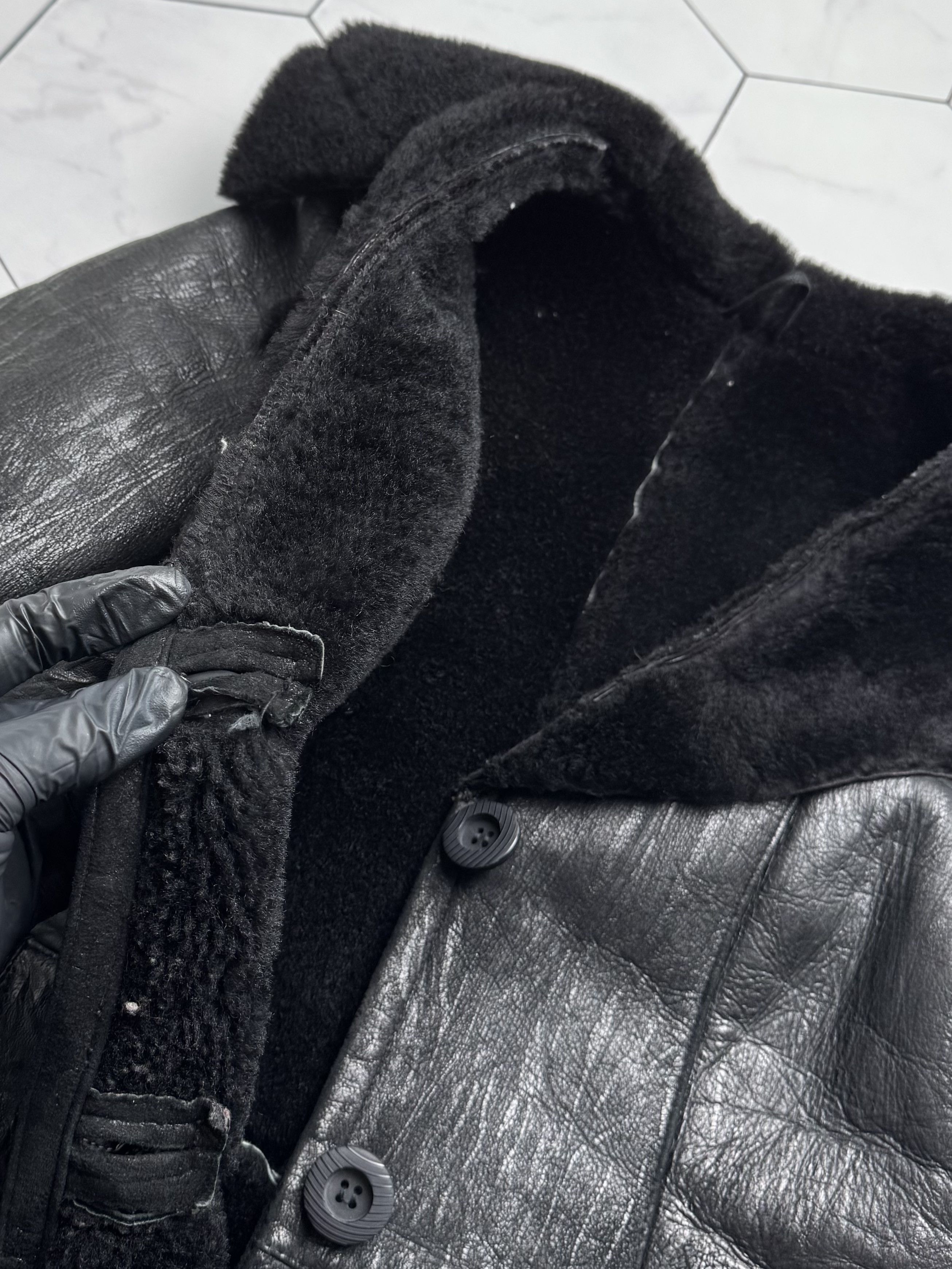 Vintage Vintage Real Sheepskin Jacket (B550) Size S / US 4 / IT 40 - 8 Thumbnail