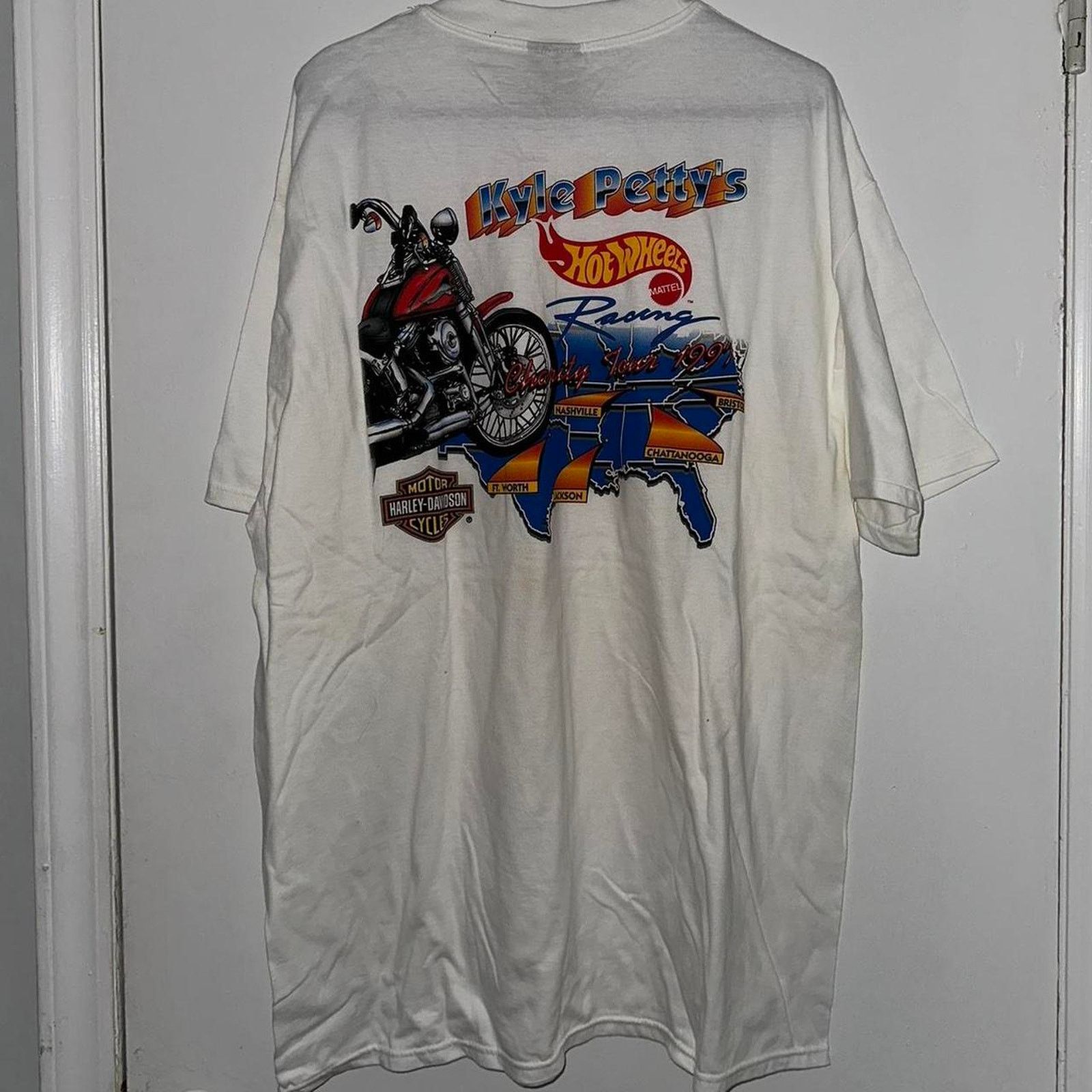 Harley Davidson × NASCAR × Vintage Vintage Harley Davidson Kyle Petty HotWheels T Shirt size XL Size US XL / EU 56 / 4 - 1 Thumbnail