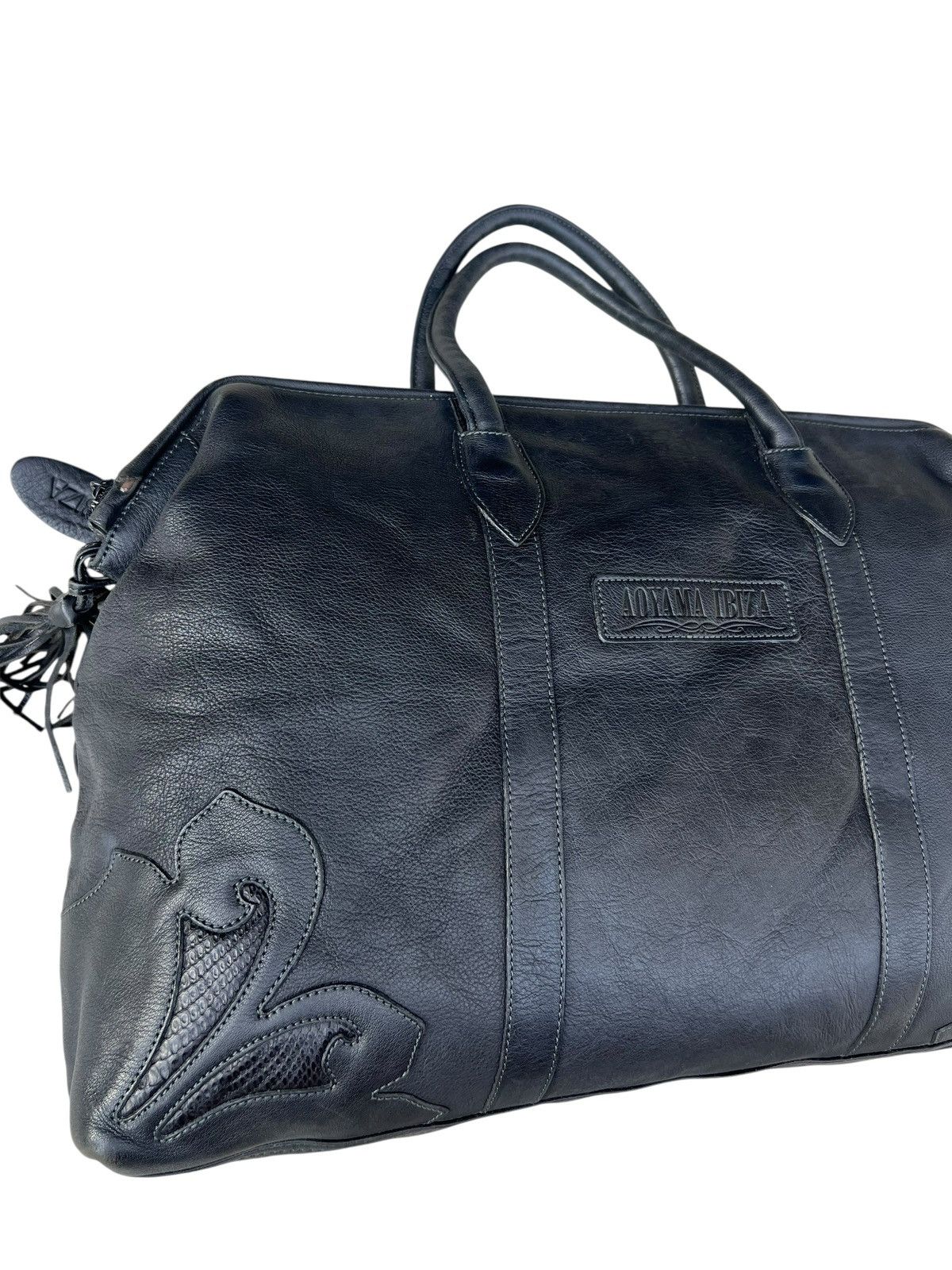 Porter IBIZA Japan Distressed Patina Black Leather Doctor Bag Size ONE SIZE - 3 Thumbnail