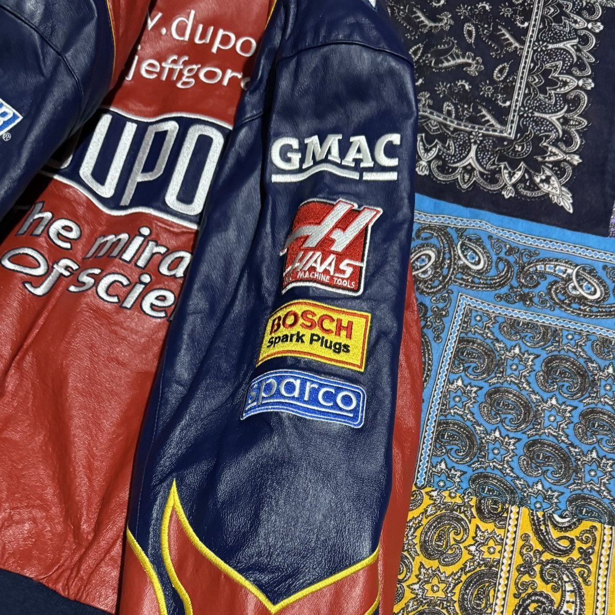 DuPont × Jeff Hamilton × NASCAR Vintage leather jacket Jeff Hamilton dupont Size US XL / EU 56 / 4 - 6 Thumbnail