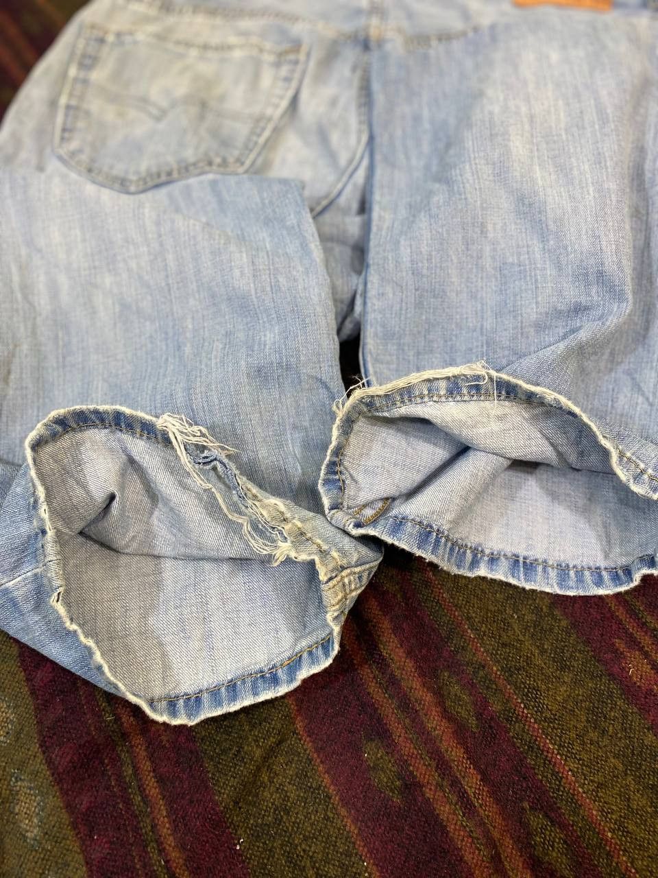 Levi's levis 559 loose straight fit distressed denim Size US 35 - 6 Thumbnail